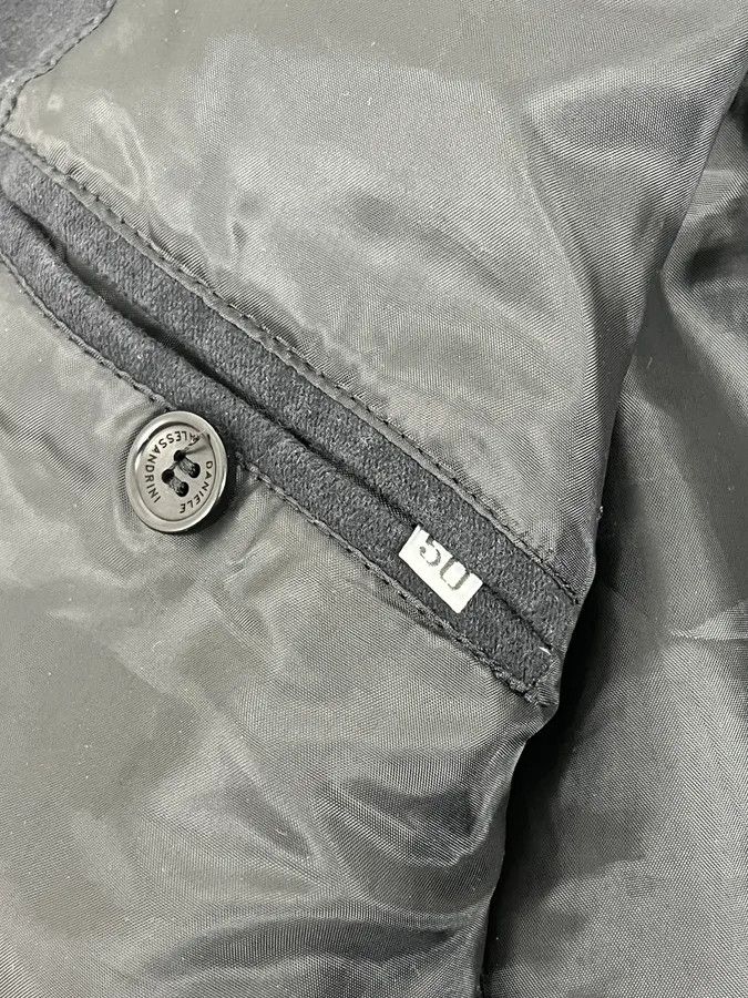 Daniele Alessandrini 2000s Daniele Alessandrini Black Officer Buttoned Jacket Size 42R - 11 Thumbnail
