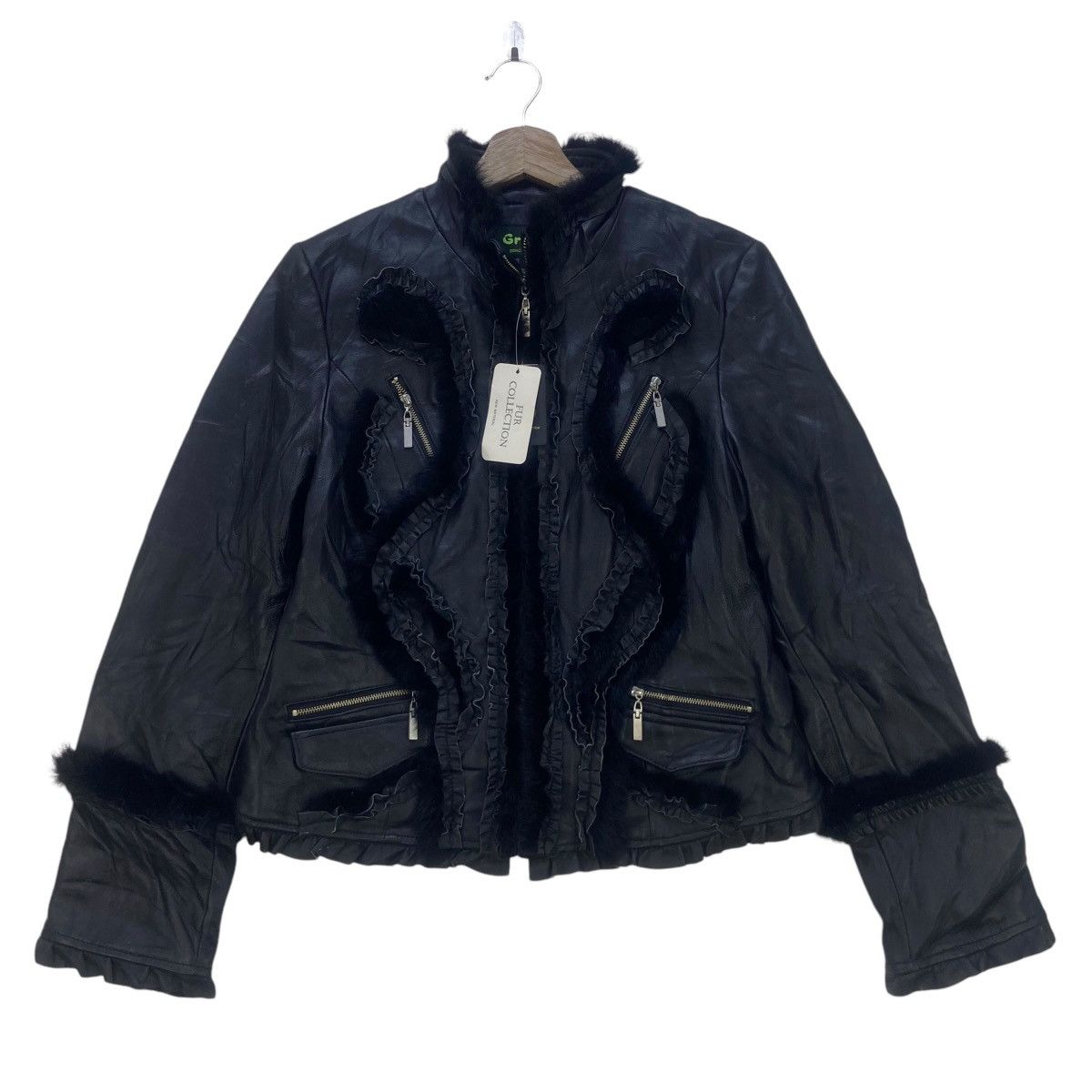 Griffin Griffin Sheepskin Leather Fur Lapin Jacket Size S / US 4 / IT 40 - 6 Thumbnail