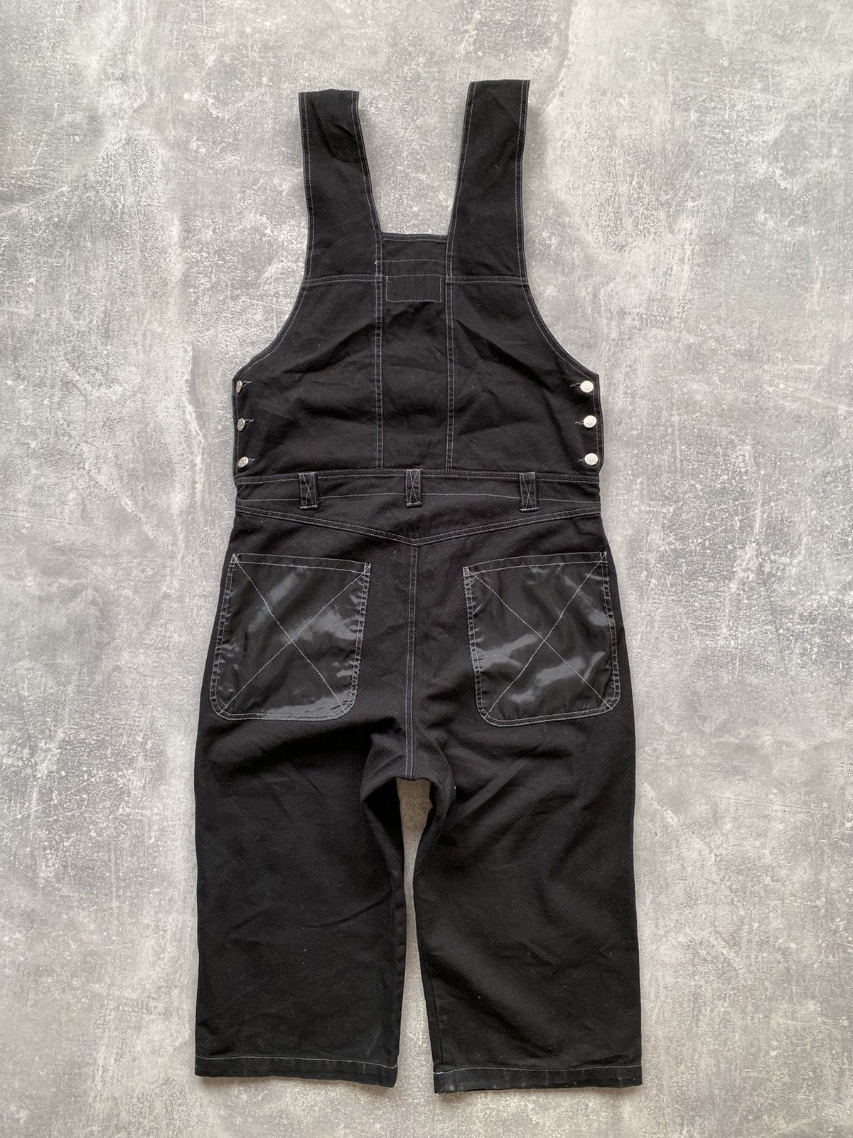 20471120 × Japanese Brand Vintage Bad Mad Hardwear Baggy Double Knee Overall Size US 30 / EU 46 - 4 Thumbnail
