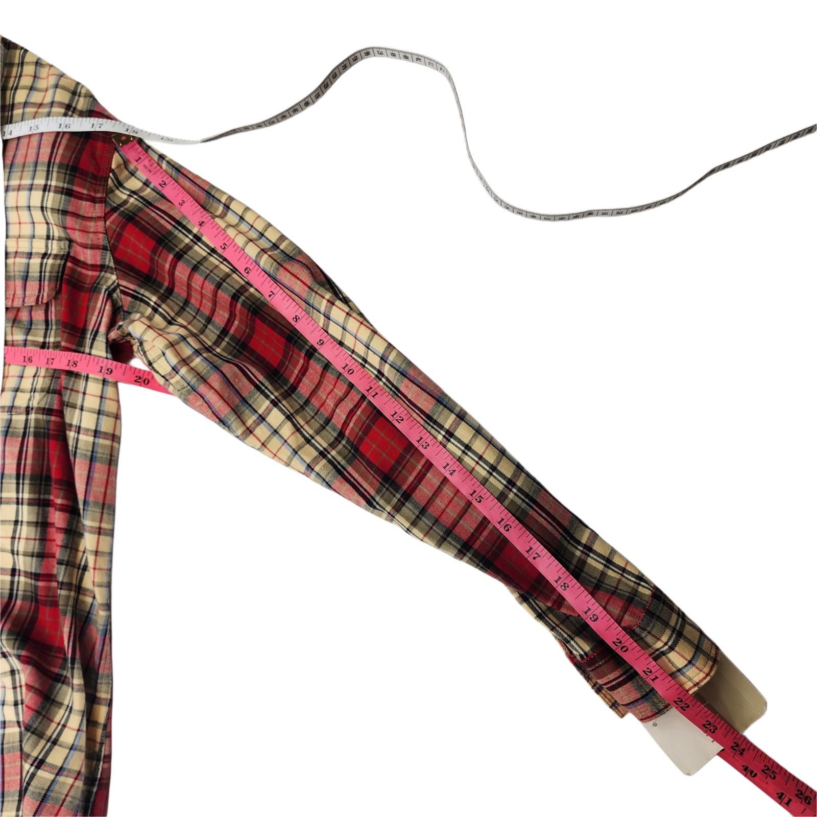 Designer Liz Claiborne. Vintage, Cotton Plaid Flannel. Size: S NWT Size S / US 4 / IT 40 - 5 Thumbnail