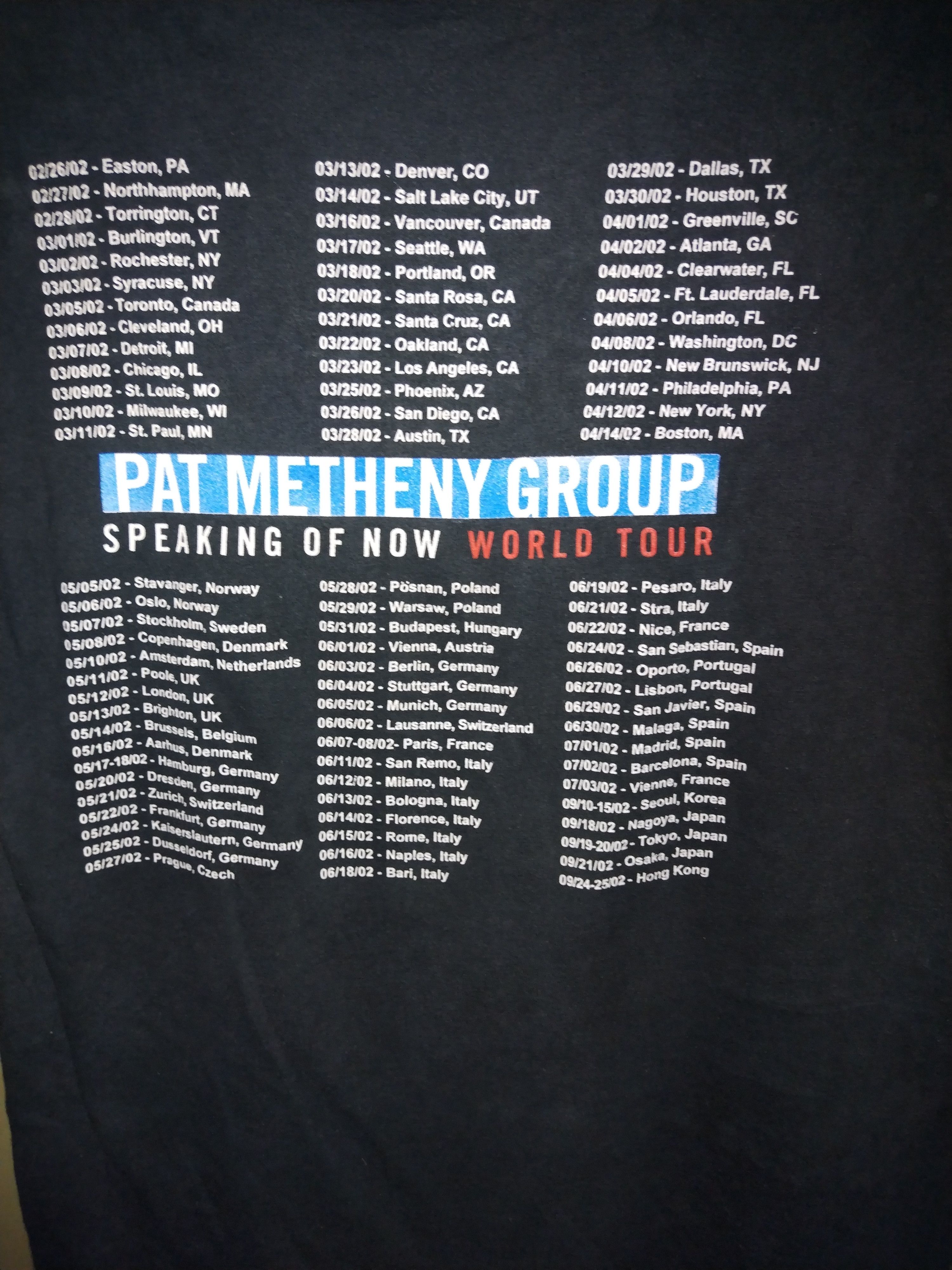 Band Tees ⚫Rare⚫Vintage 2002 band Pat Metheny Group Tshirt Size US M / EU 48-50 / 2 - 3 Thumbnail