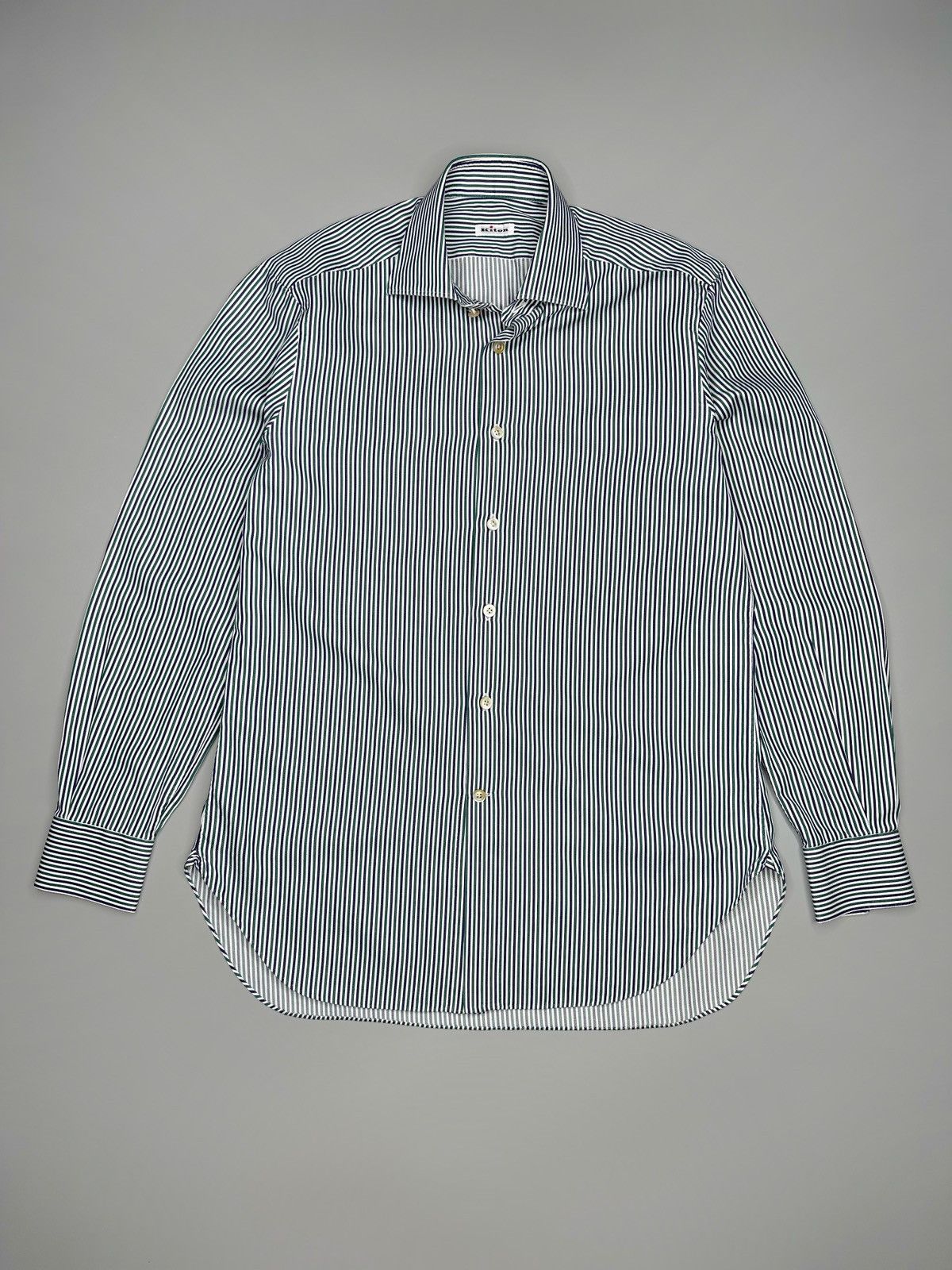Kiton Kiton Striped Button Up Shirt Size US L / EU 52-54 / 3 - 1 Thumbnail