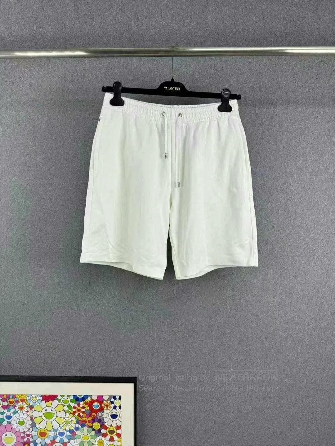 Gucci gucci embroidered logo shorts in white. Size US 28 / EU 44 - 1 Thumbnail