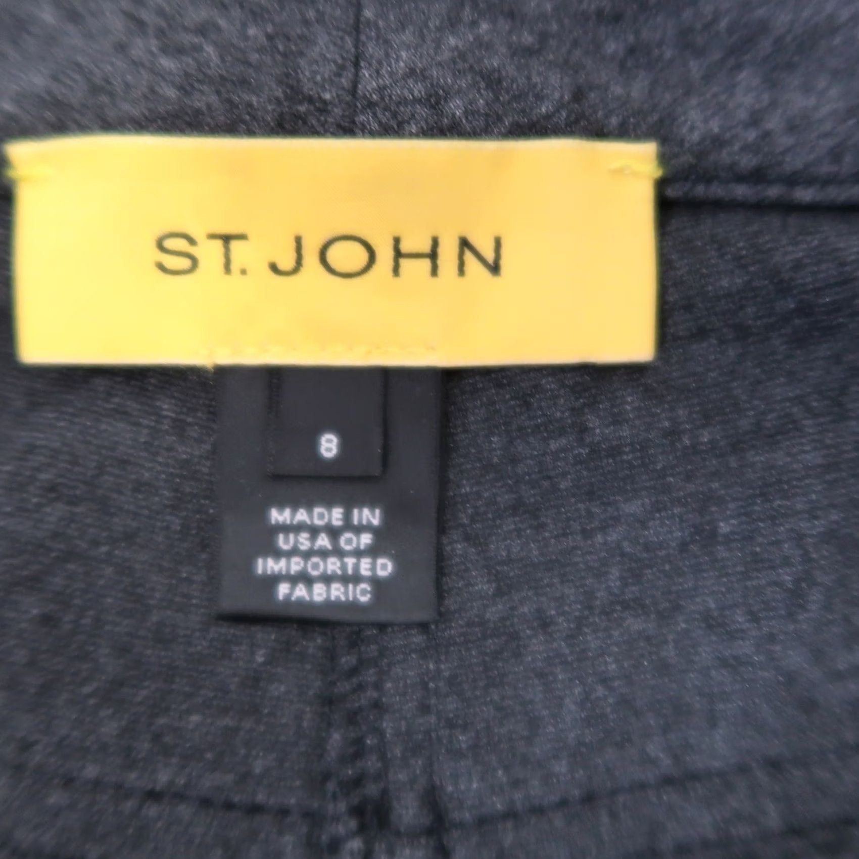 St. John St. John Charcoal Grey Ponte Pants 8 Regular Size 30" / US 8 / IT 44 - 4 Thumbnail