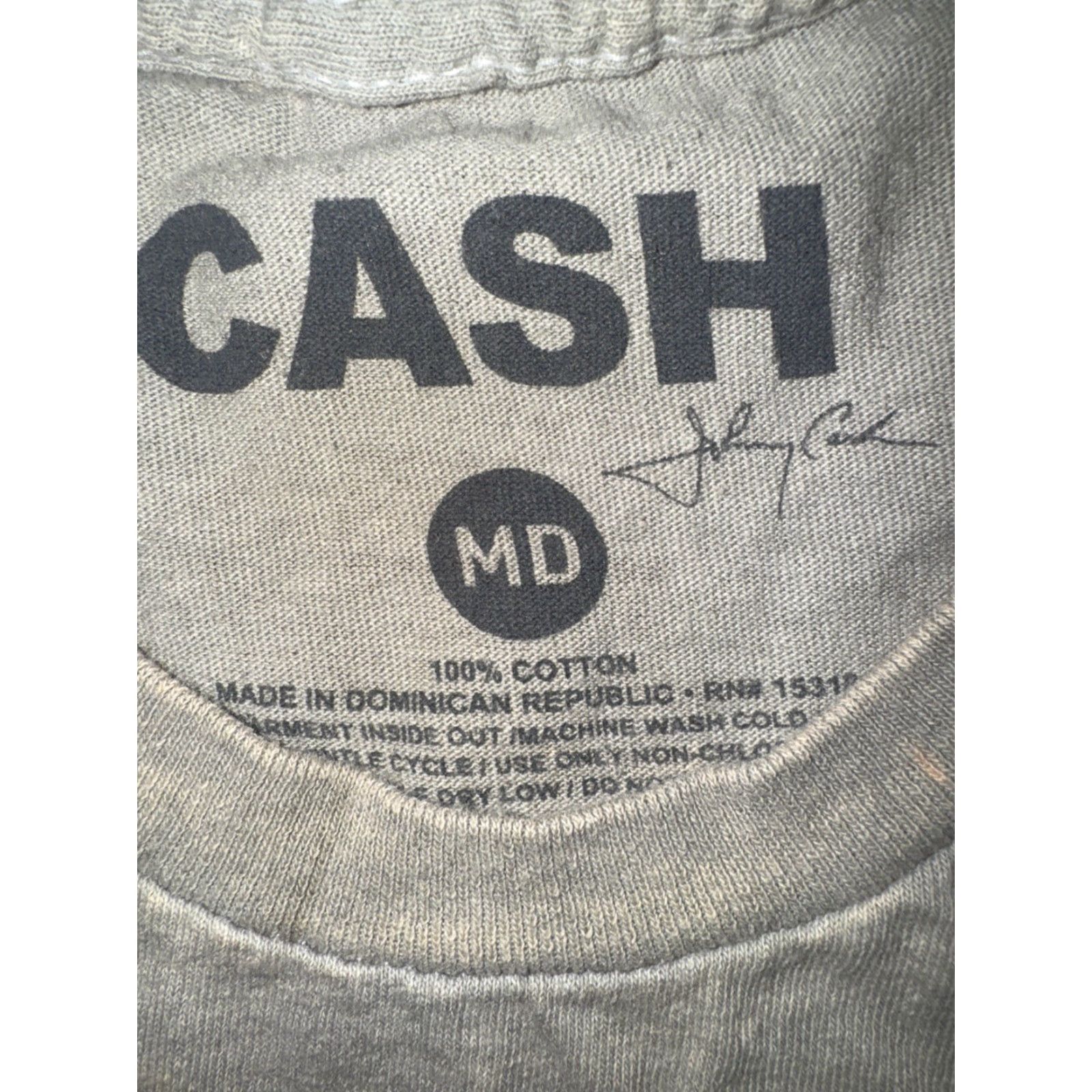 Vintage VINTAGE Johnny Cash Ring of Fire Nashville Tennessee T-Shirt Gray M Mens Shirts 18x25 100% Cotton Size US M / EU 48-50 / 2 - 4 Thumbnail