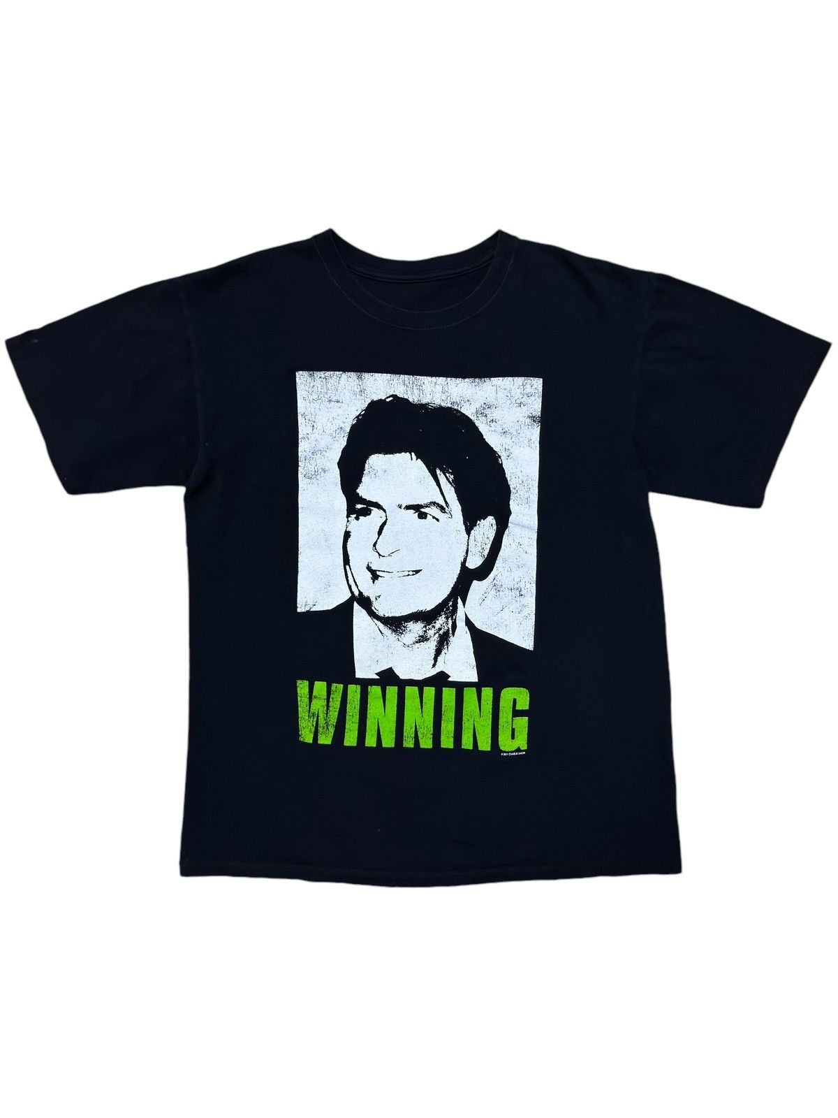 Vintage Vintage Charlie Sheen ‘Winning’ Tee Shirt Size US L / EU 52-54 / 3 - 1 Thumbnail
