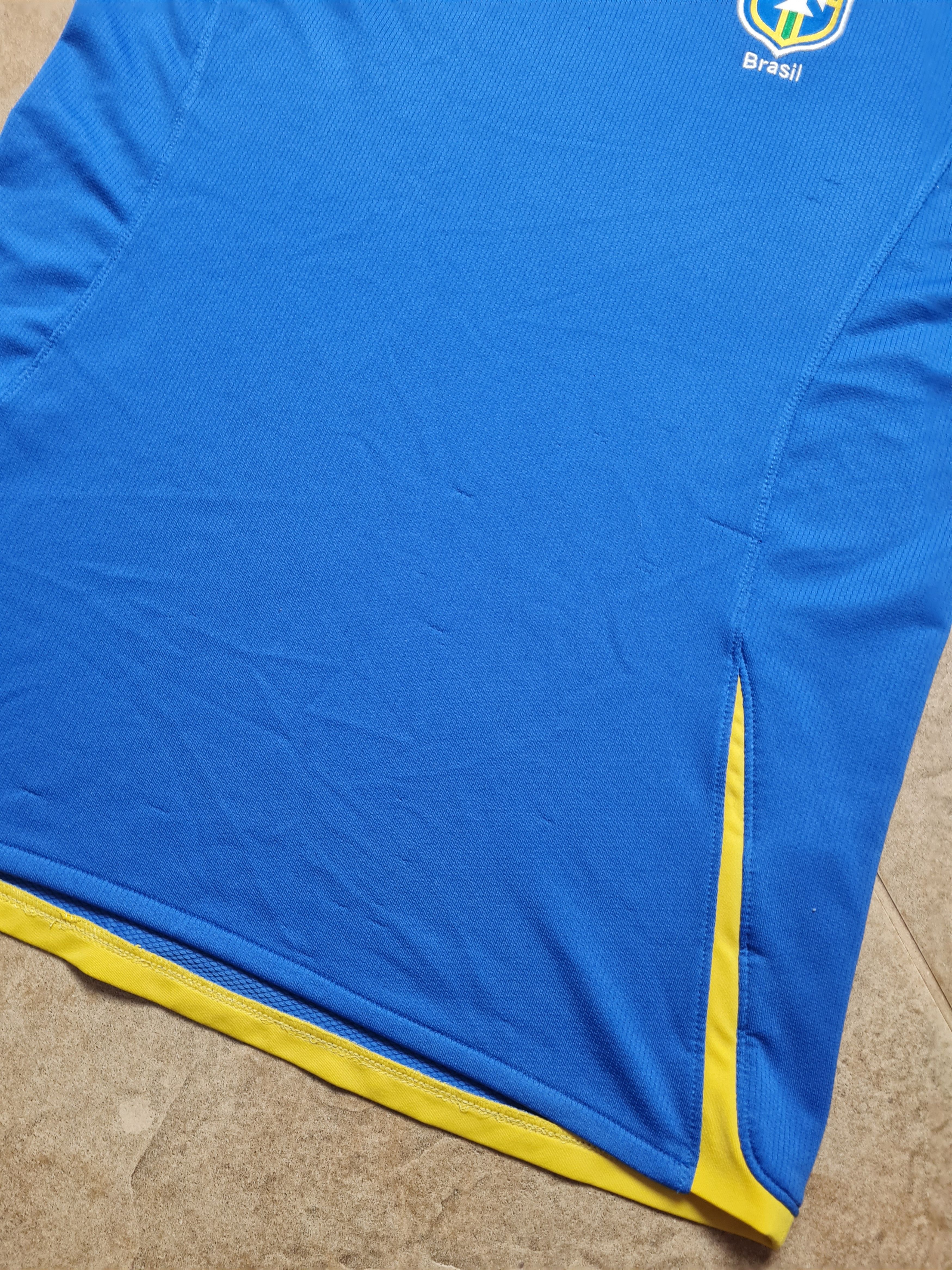 Nike Nike Brasil National Team Soccer Football Blue Jersey Size US S / EU 44-46 / 1 - 11 Thumbnail