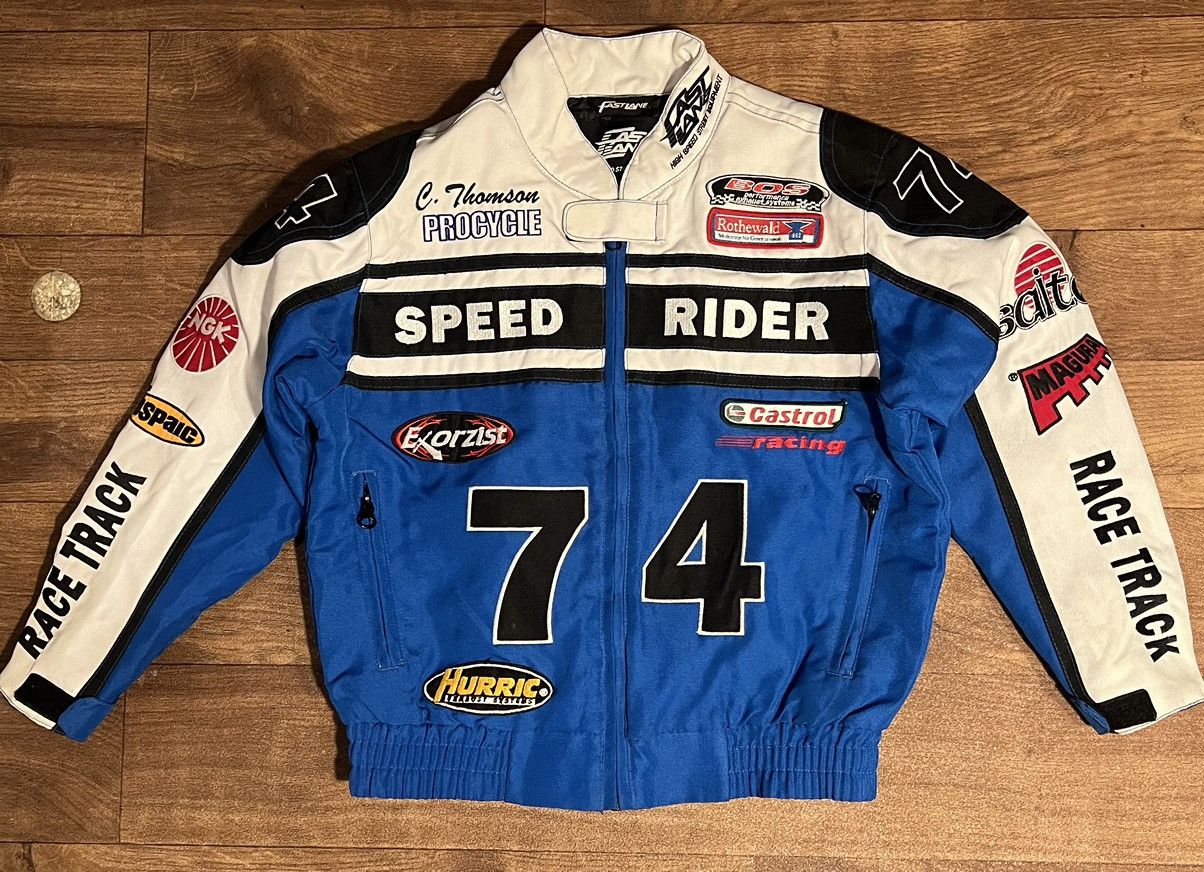 Vintage Vintage Racing Jacket “Fast Lane” Speed Freak 74 Size US XS / EU 42 / 0 - 2 Thumbnail