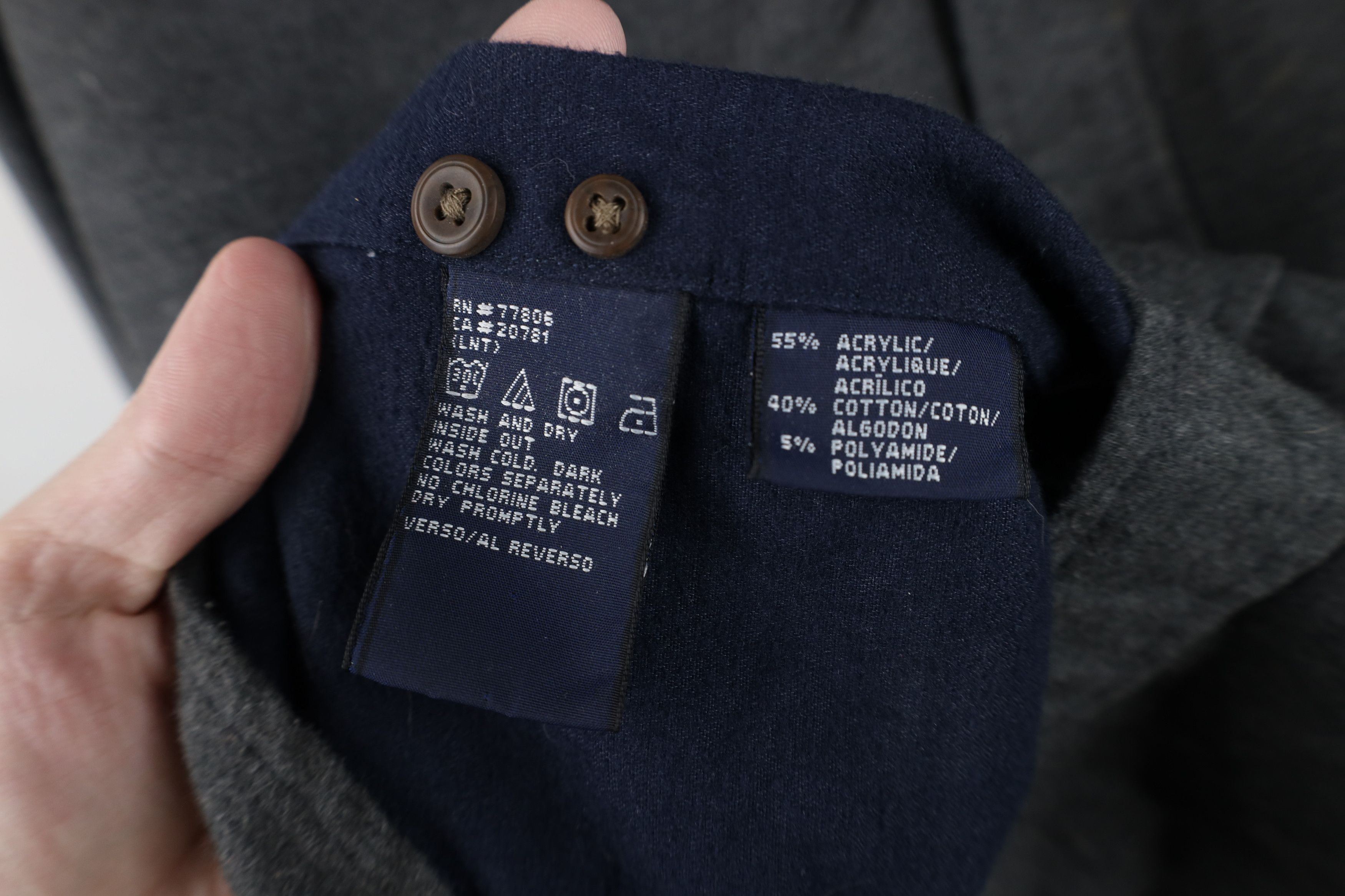 Tommy Hilfiger Vintage 90s Tommy Hilfiger Chamois Cloth Button Shirt Gray Size US XL / EU 56 / 4 - 11 Thumbnail