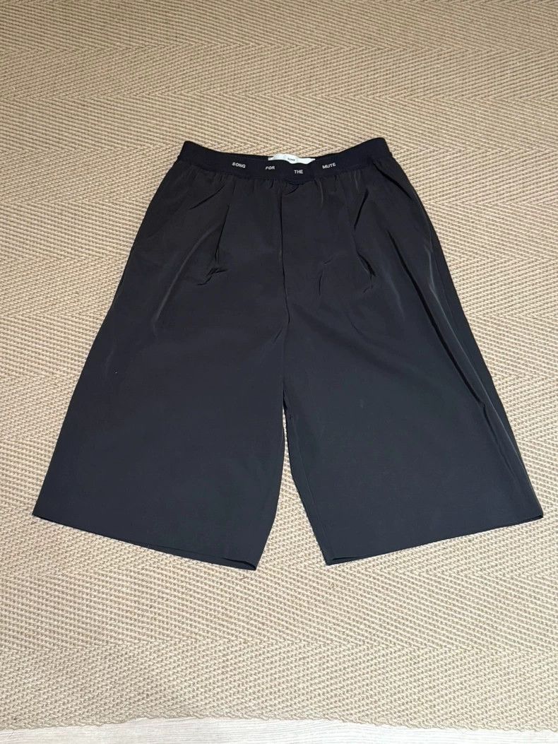 Song For The Mute Song For The Mute black wide-leg shorts Size US 32 / EU 48 - 1 Thumbnail