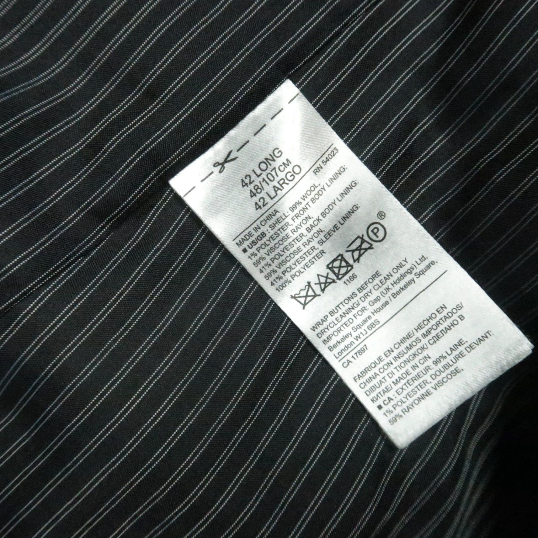 Banana Republic Banana Republic Blazer Men 42L Dark Charcoal Wool Slim Fit Sport Coat Size 42R - 6 Thumbnail
