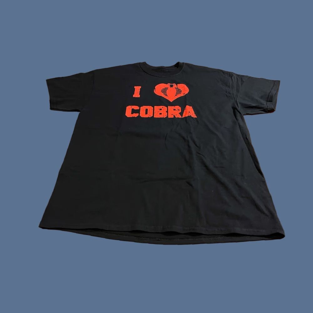Vintage G.I. Joe Cobra Shirt Men’s XL Black Short Sleeve Crew Neck Graphic Print Vintage: No Size US XL / EU 56 / 4 - 1 Thumbnail