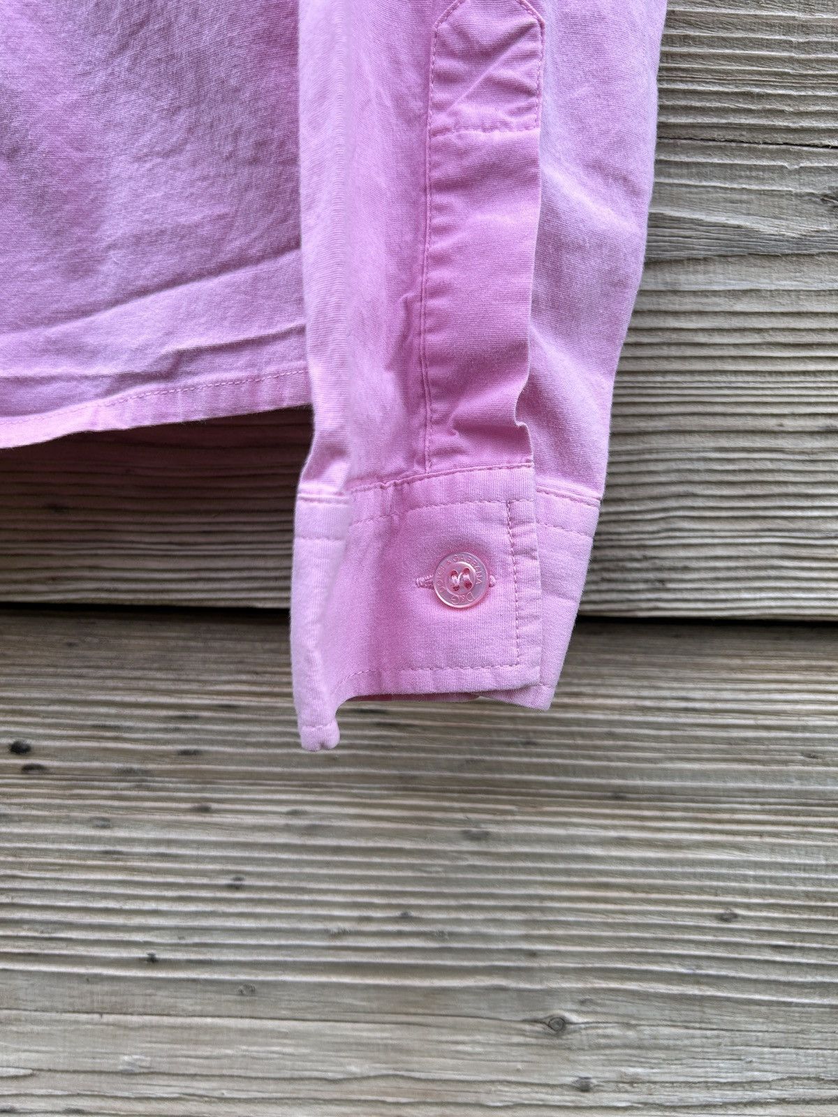Dolce & Gabbana Dolce & Gabbana Long Sleeve Button Up Shirt In Pink Size S / US 4 / IT 40 - 2 Thumbnail