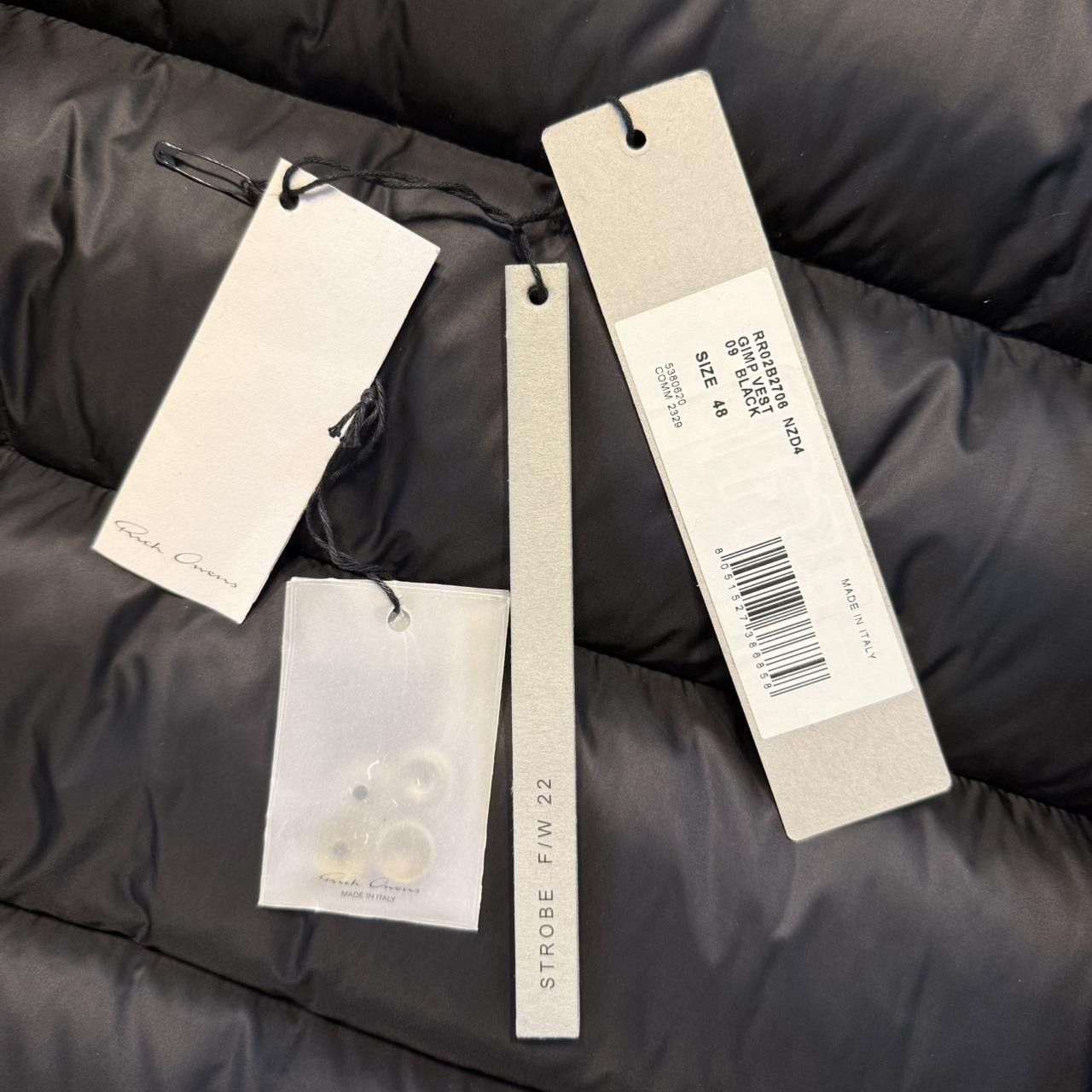 Rick Owens Rick Owens Gimp “Strobe” Puffer Vest Size US M / EU 48-50 / 2 - 6 Thumbnail