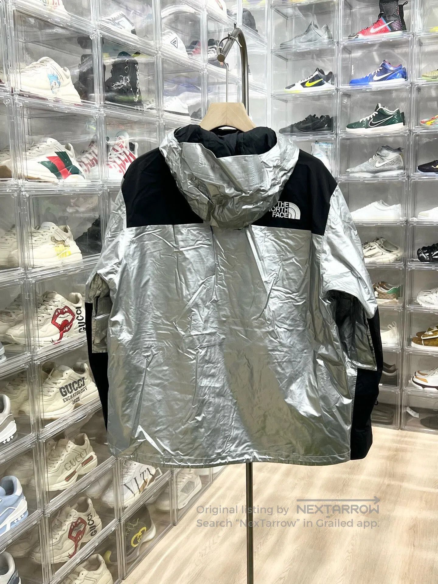 Supreme TNF Silver Jacket Size L.