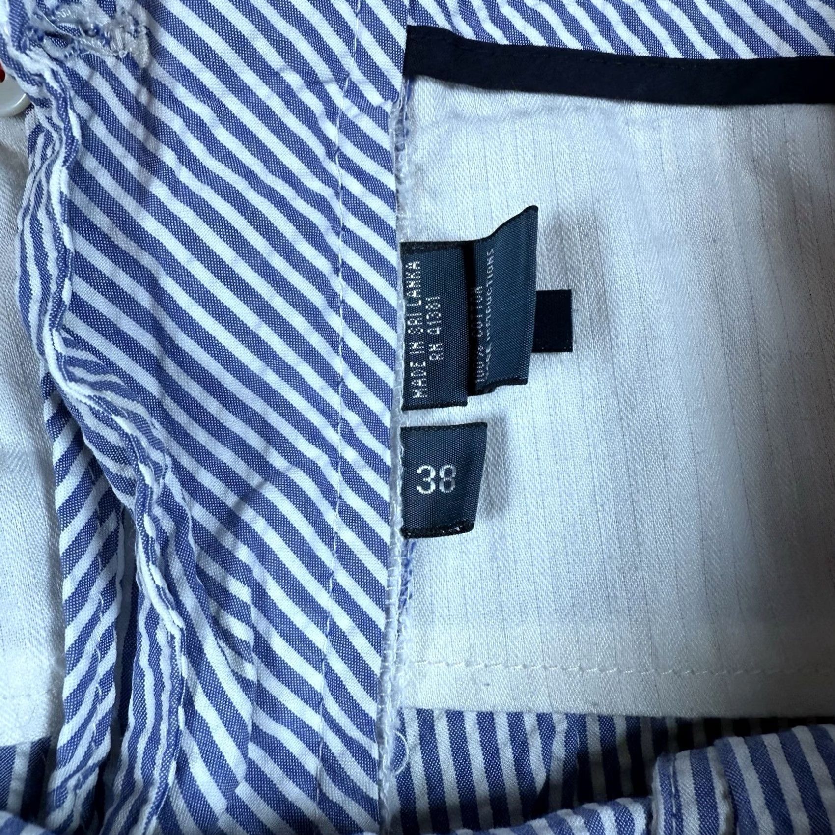 Polo Ralph Lauren Polo Ralph Lauren Shorts Nautical Striped Seersucker Blue/White Mens 38 Chino Big/Regular Size US M / EU 48-50 / 2 - 4 Thumbnail