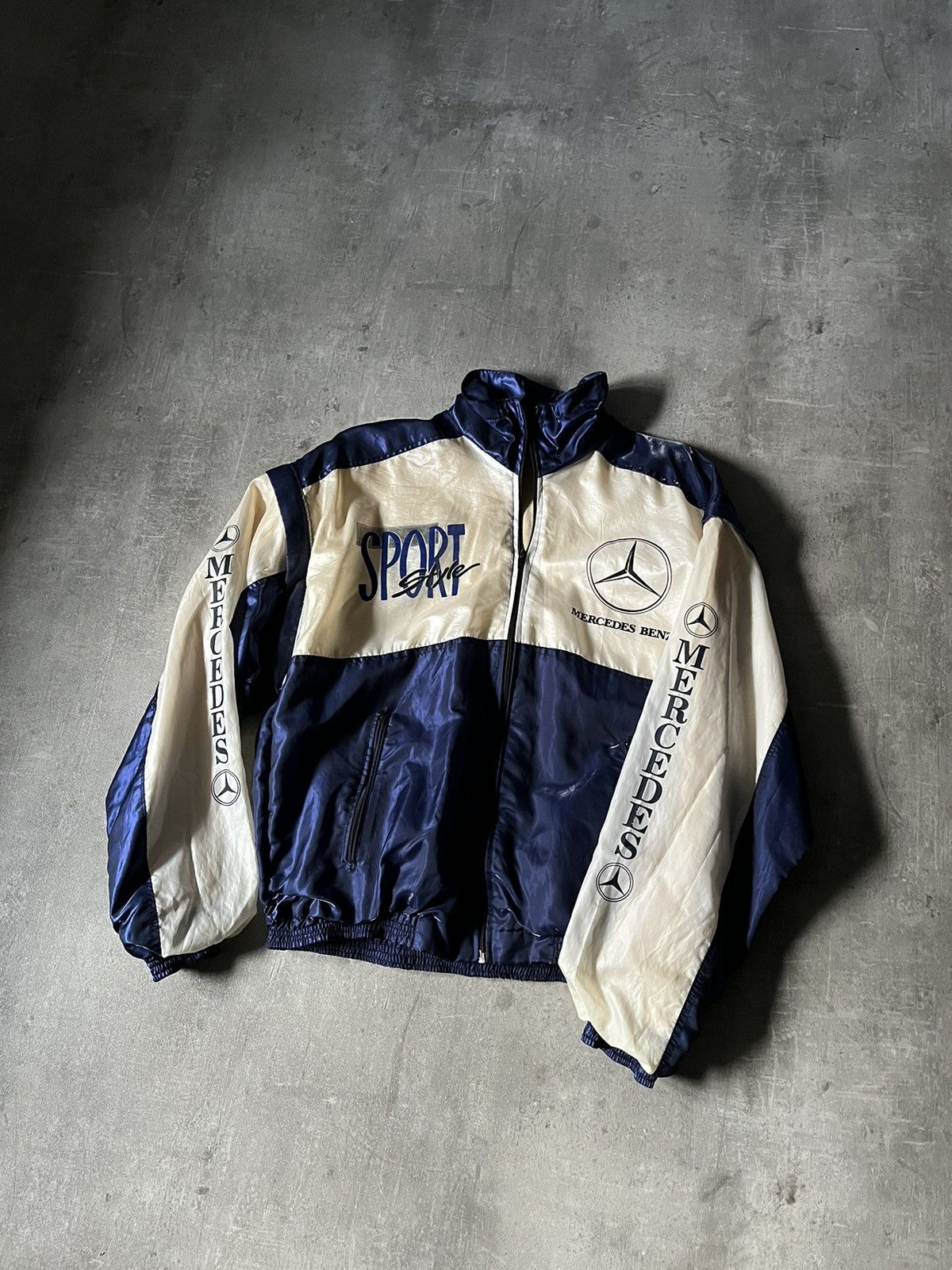 Mercedes-Benz Vintage Mercedes Benz jacket nylon 90s rare Size US XL / EU 56 / 4 - 12 Thumbnail