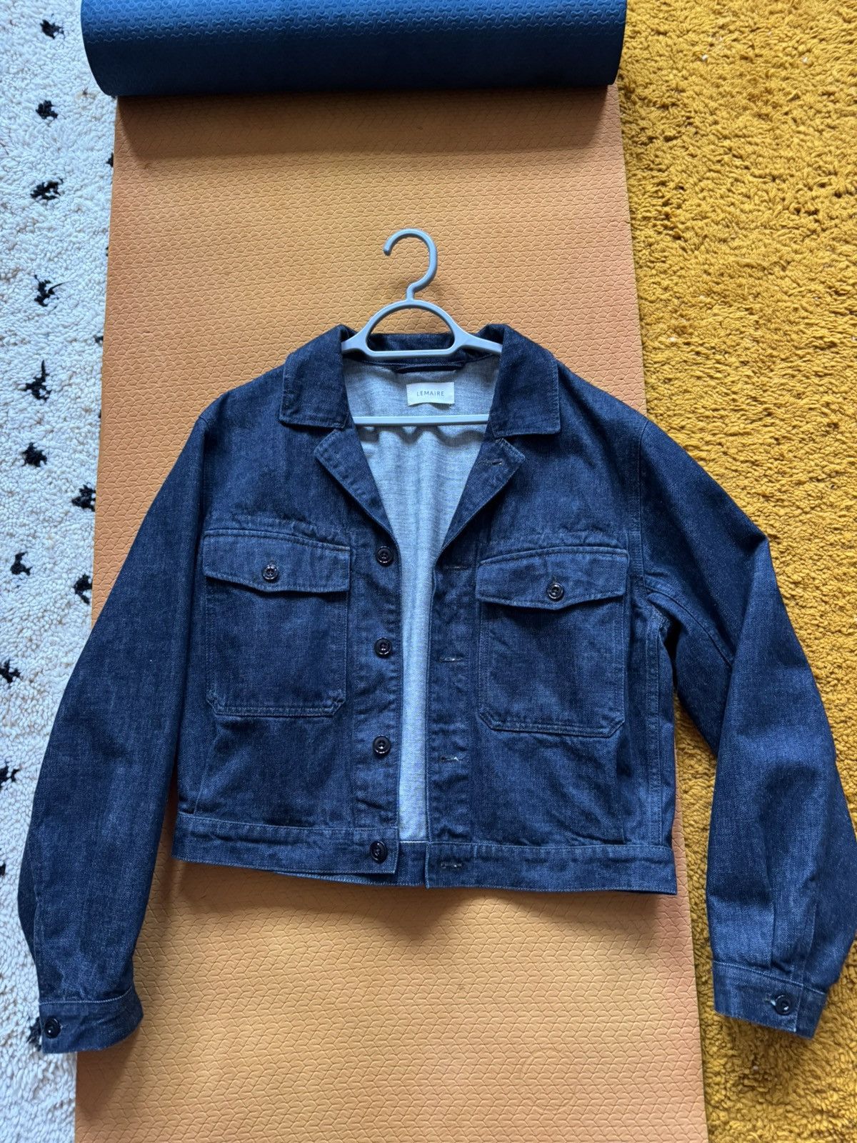 Lemaire Lemaire Indigo Trucker Jacket (46) Size US S / EU 44-46 / 1 - 1 Thumbnail