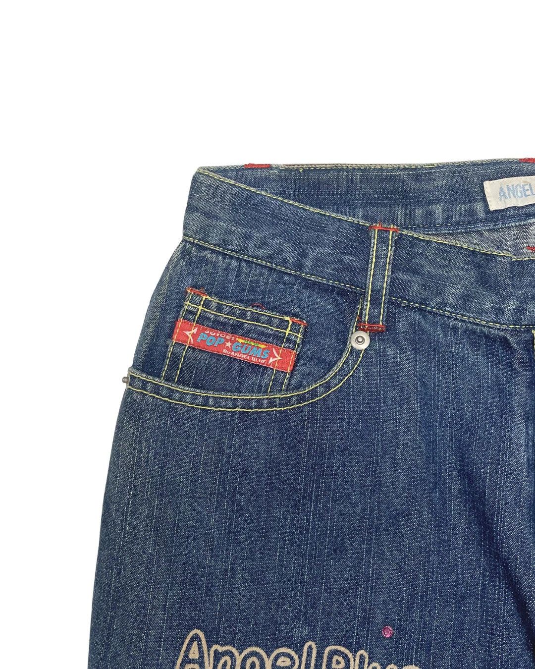 Angel Blue Angel Blue Established 1989 Motto Embroidery Flared Jeans Size 28" / US 6 / IT 42 - 6 Thumbnail