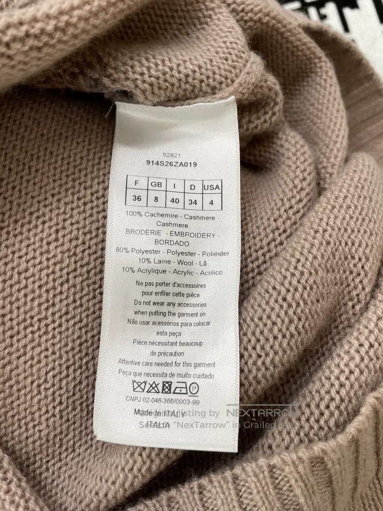 Dior Dior Cashmere embroidered sweater Size XS / US 0-2 / IT 36-38 - 5 Thumbnail