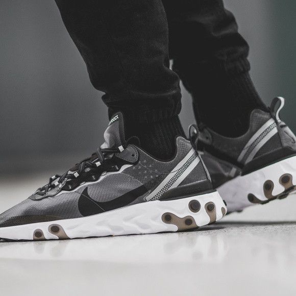 Nike Nike React Element 87 Anthracite/black/white Size US 11.5 / EU 44-45 - 1 Thumbnail