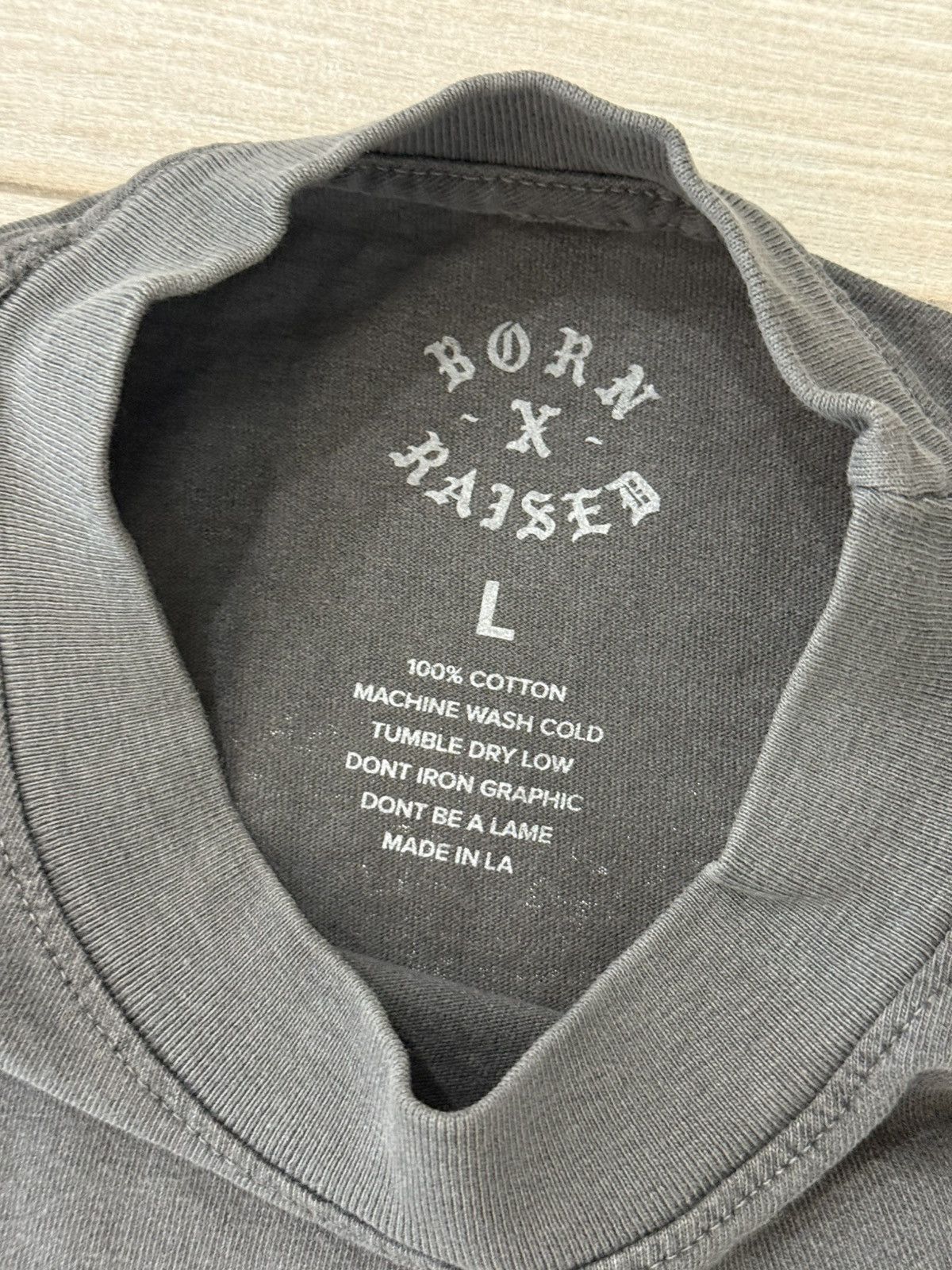 Born X Raised BORN X RAISED Crooked Tee T-Shirt Vintage Black Size L Large Size US L / EU 52-54 / 3 - 3 Thumbnail