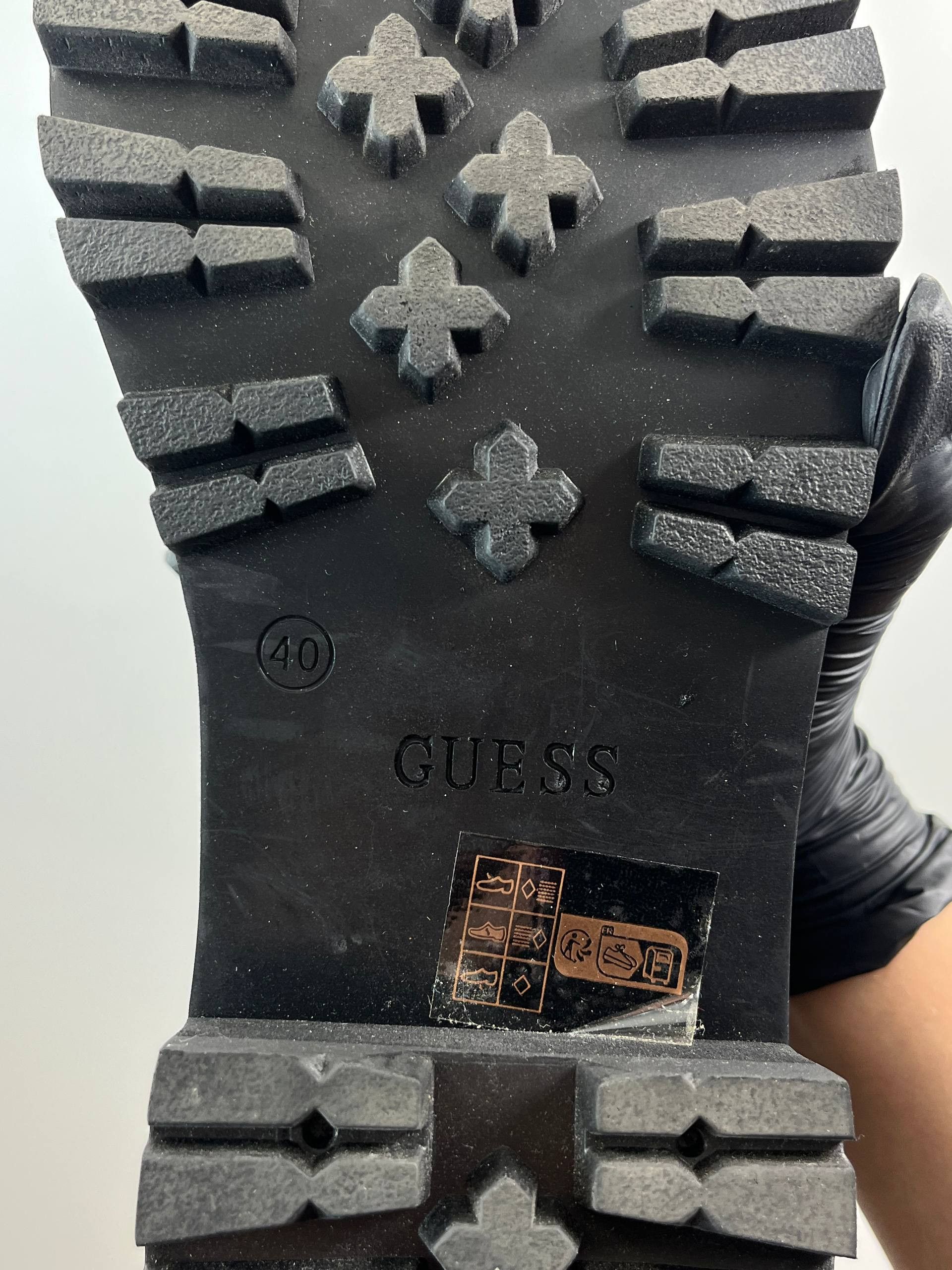 Guess GUESS Women Black Leather Chelsea Platform Boots Size 40 Size US 10 / IT 40 - 7 Thumbnail