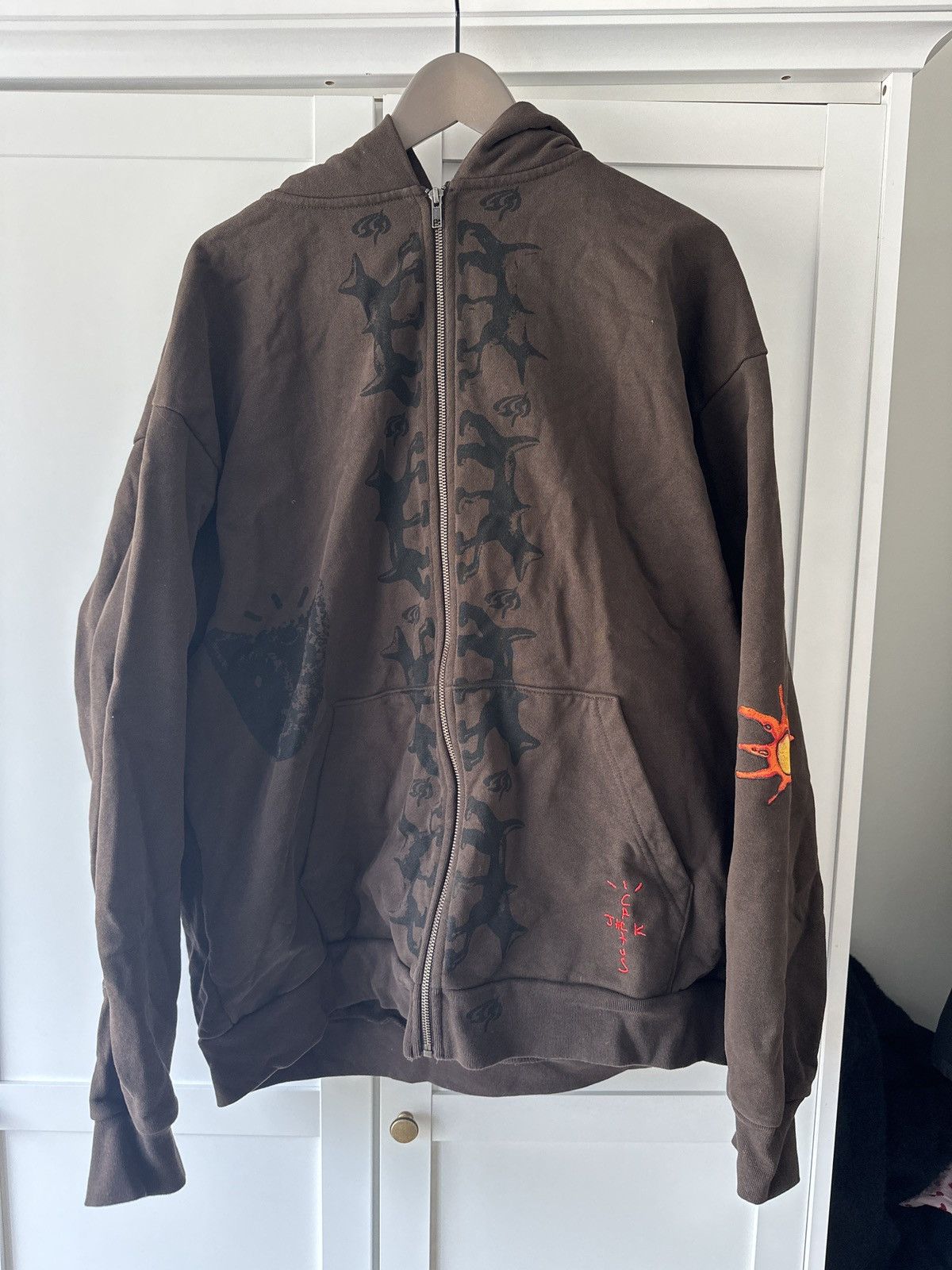 image of Travis Scott Cactus Jack Hoodie 2022 in Brown, Men's (Size XL)