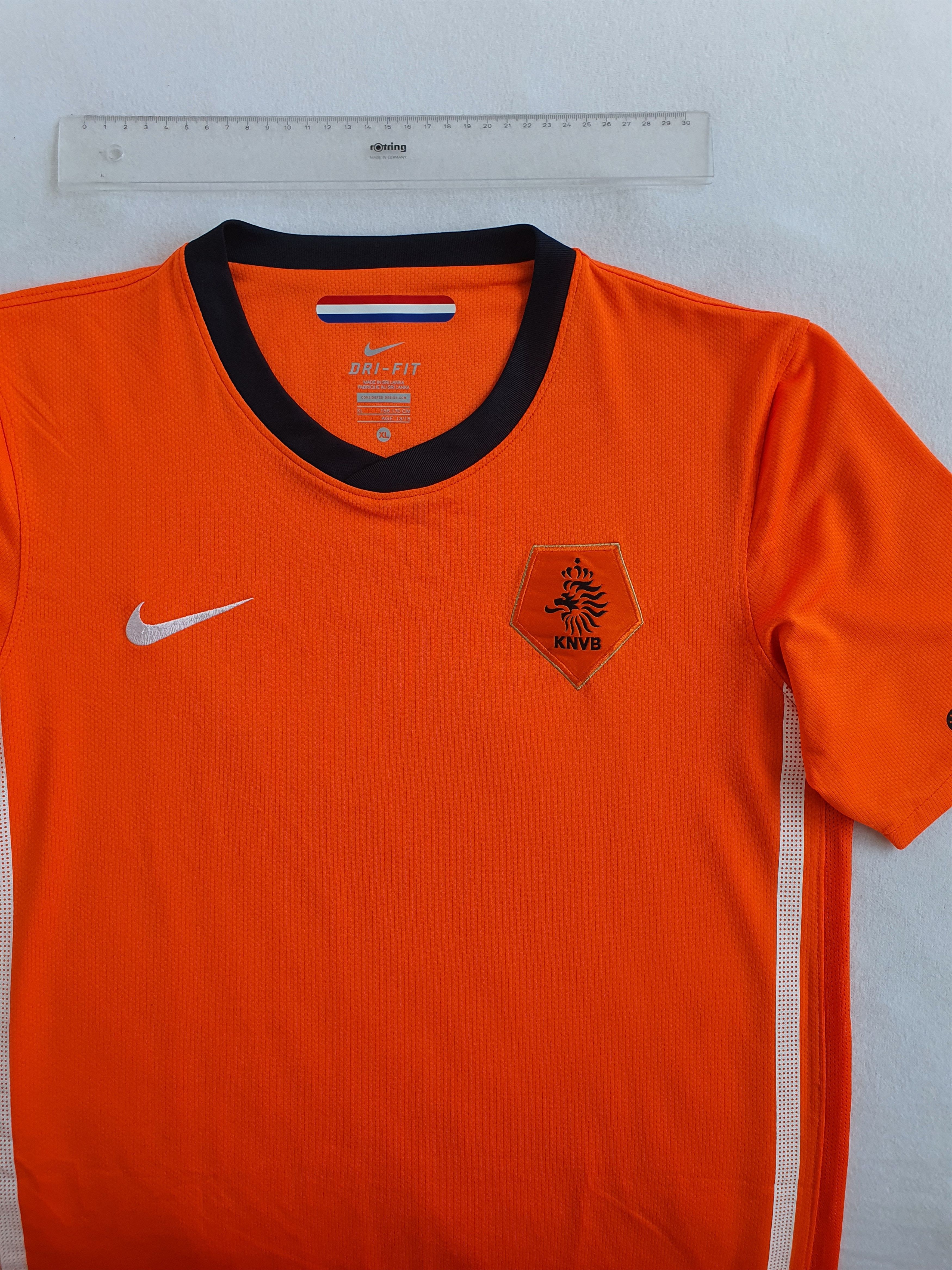 Nike 2010-2011 KNVB Netherlands Home Shirt Jersey - Kid's XL Size US S / EU 44-46 / 1 - 3 Thumbnail