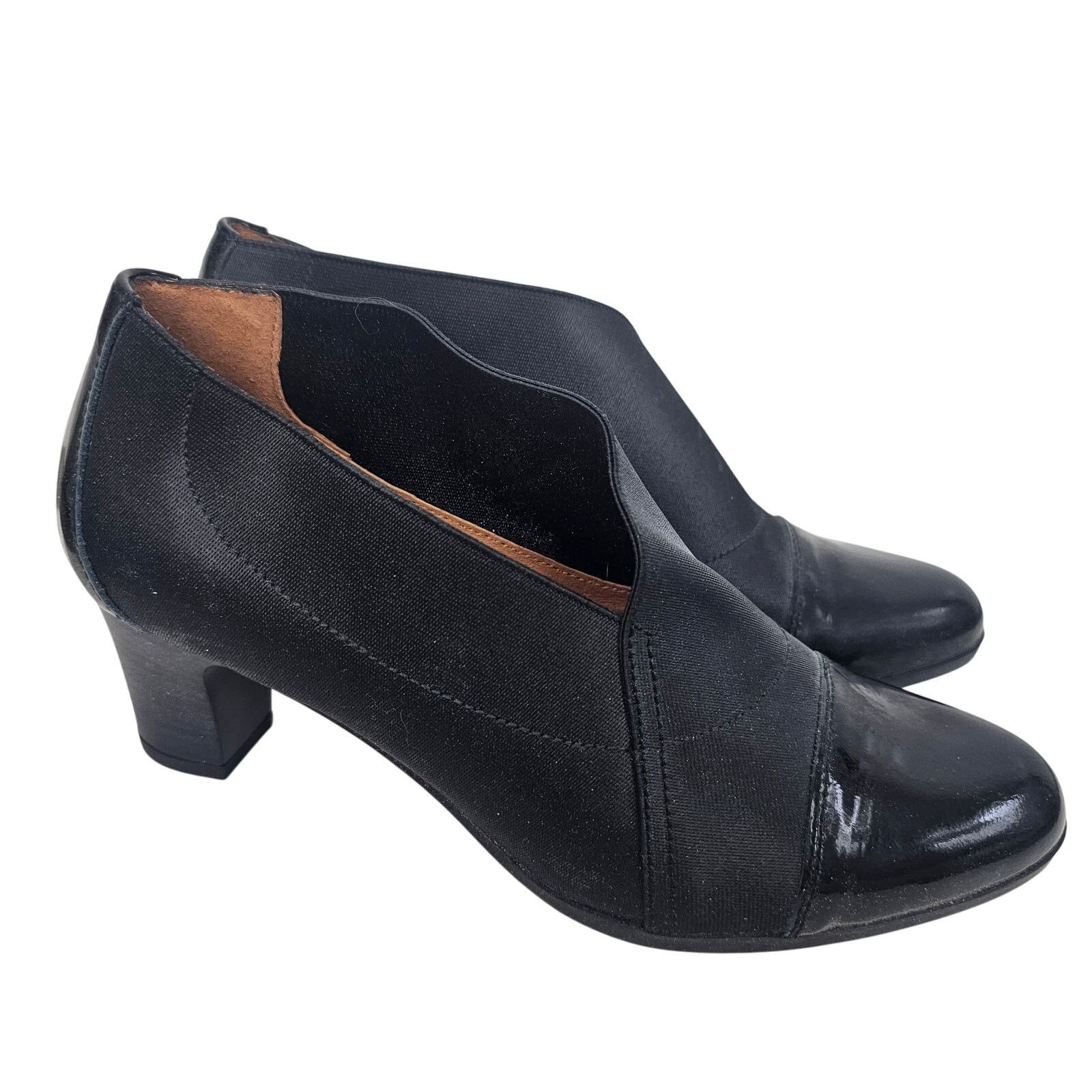 Globe Glove Shoes by Hispanitas Black Booties Slip Ons 38 (US 7) Size US 7 / IT 37 - 1 Thumbnail