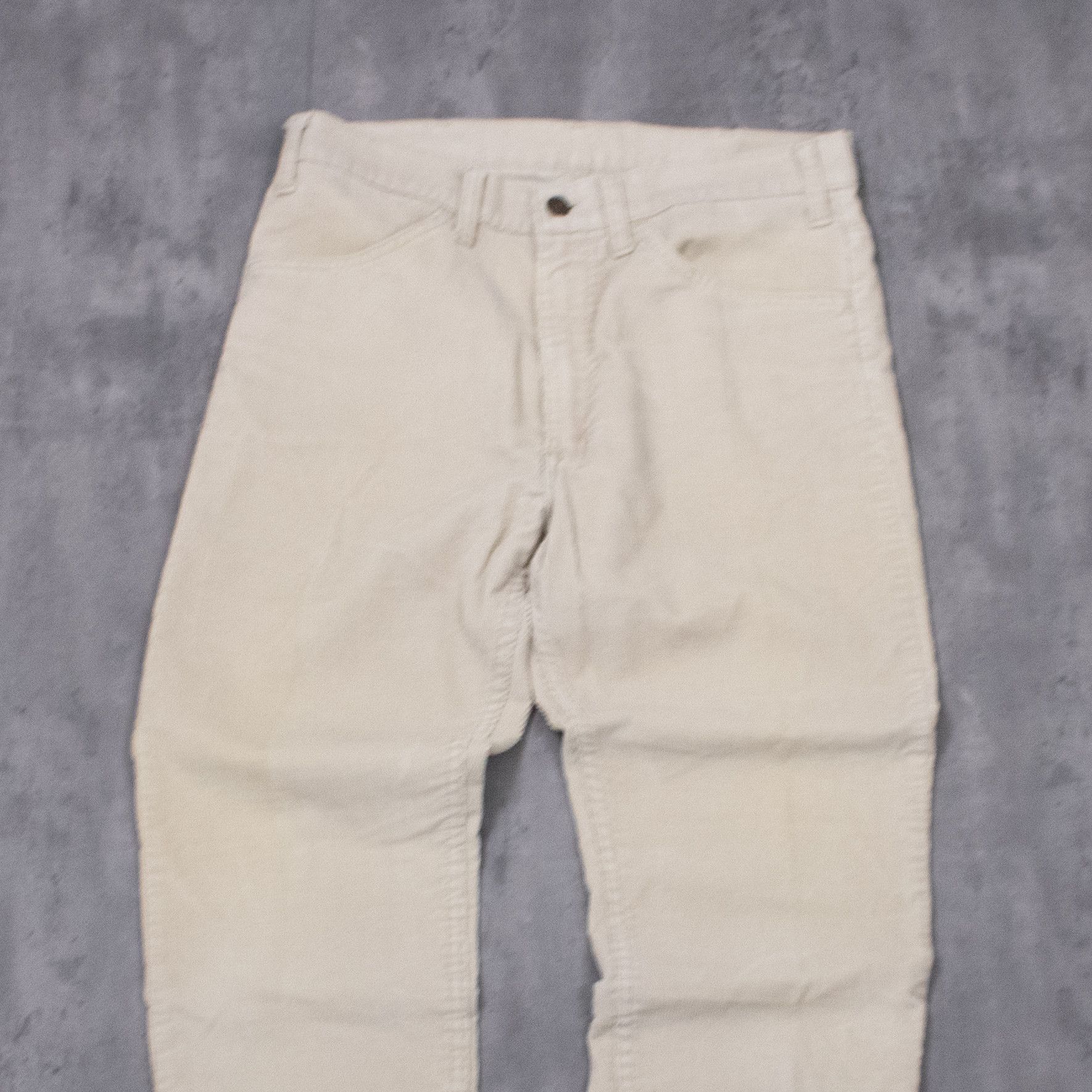 Levi's Vintage Clothing Vintage 70s Levi's Talon Corduroy Beige Straight Leg Pants Size US 32 / EU 48 - 4 Thumbnail