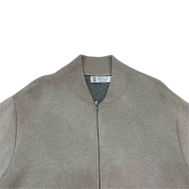 Brunello Cucinelli Brunello Cucinelli Khaki cashmere jacket Size US M / EU 48-50 / 2 - 3 Thumbnail