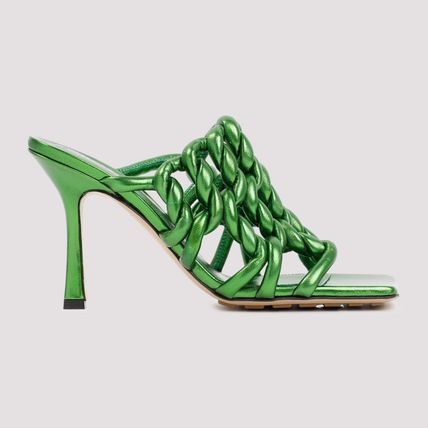 Bottega Veneta Bottega Veneta Stretch Twist Mule in green Size US 12 / IT 42 - 1 Thumbnail