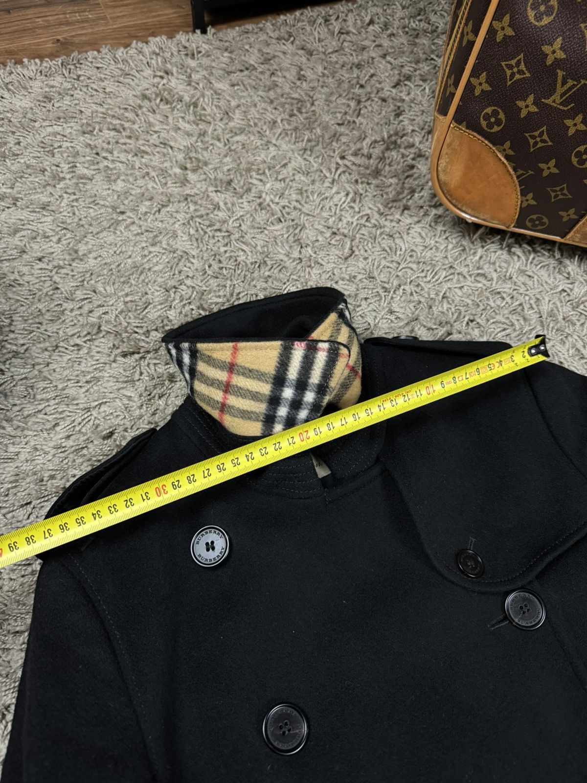 Burberry Wool coat trench Burberry original streetwear luxury item Size S / US 4 / IT 40 - 7 Thumbnail