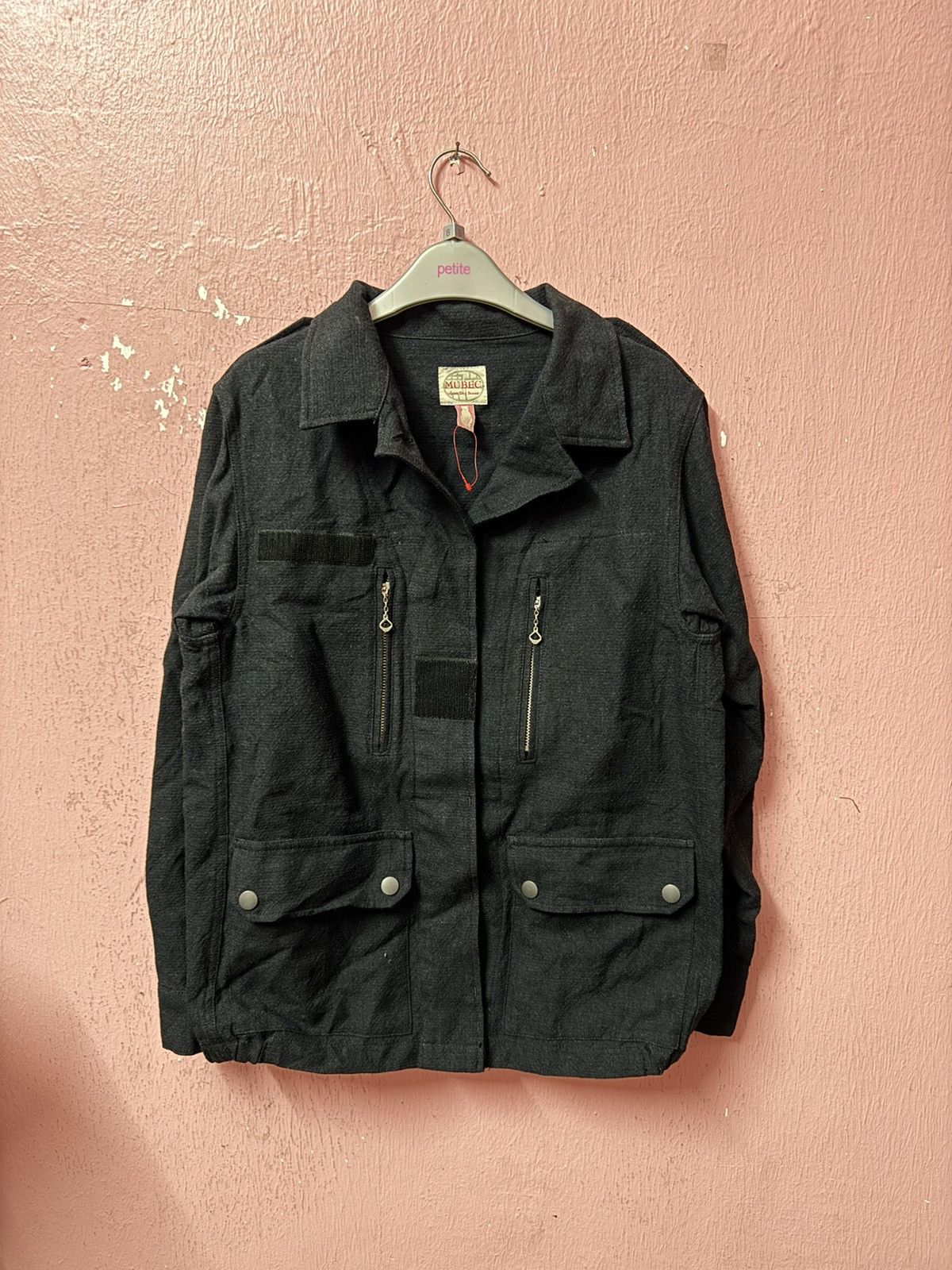 image of Mubec By Dry Bones Military Jacket in Black, Women's (Size XS)