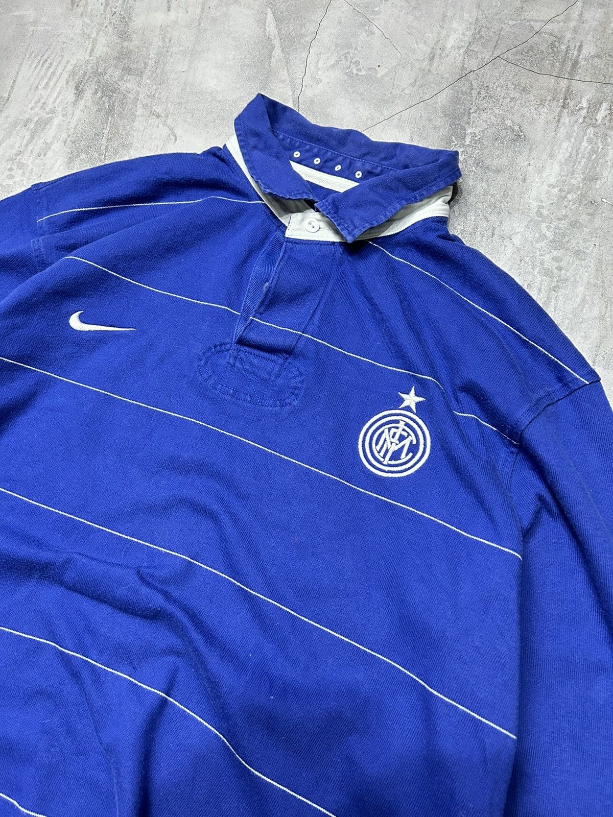 Nike × Nike ACG Vintage Nike Inter Rerby Longsleeve Streetwear Size US XL / EU 56 / 4 - 3 Thumbnail