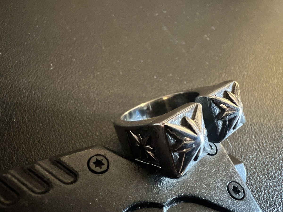Vintage Size 9 - Custom Gothic Medieval Chrome Style Custom Ring Size ONE SIZE - 3 Thumbnail