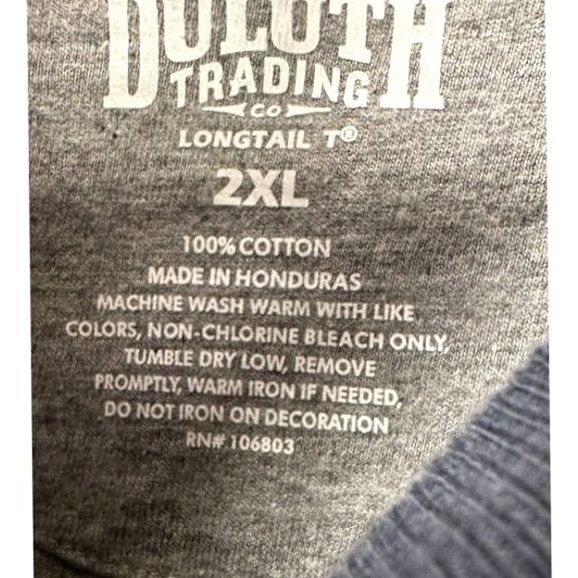 Duluth Trading Company Duluth Trading Co. Longtail T Shirt Mens 2XL Grey 3-Quarter Sleeve Tee NEW A3 Size US XXL / EU 58 / 5 - 4 Thumbnail