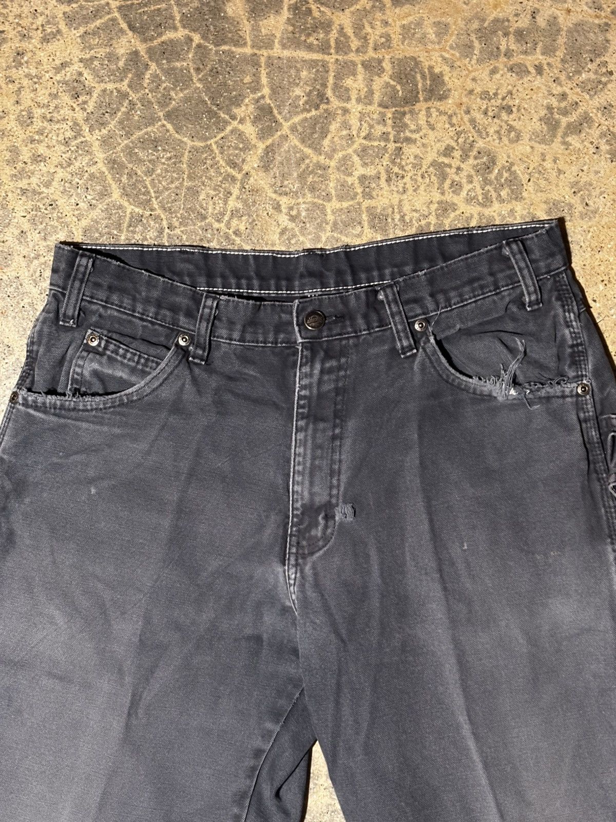 Dickies Faded Blue/Black Dickies Work Pants Size US 34 / EU 50 - 3 Thumbnail