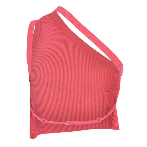 Jacquemus o1g2r1mq1024 Crop Top in Pink Size XS / US 0-2 / IT 36-38 - 2 Thumbnail