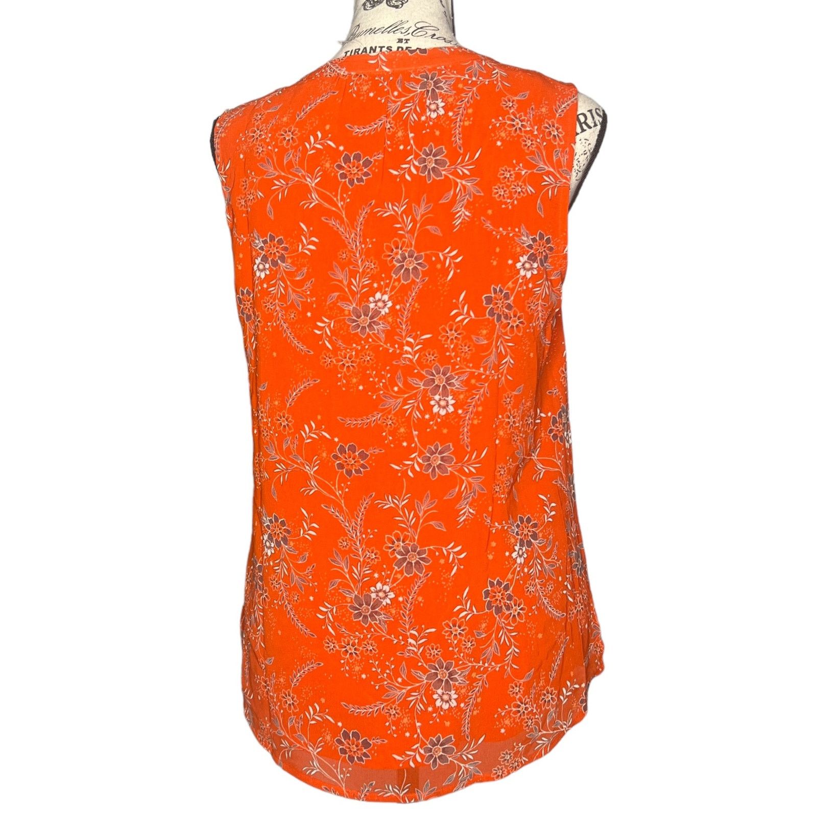 Other Carin Smocked Bib Blouse - Stitch Fix Split Neck Sleeveless Size S / US 4 / IT 40 - 3 Thumbnail