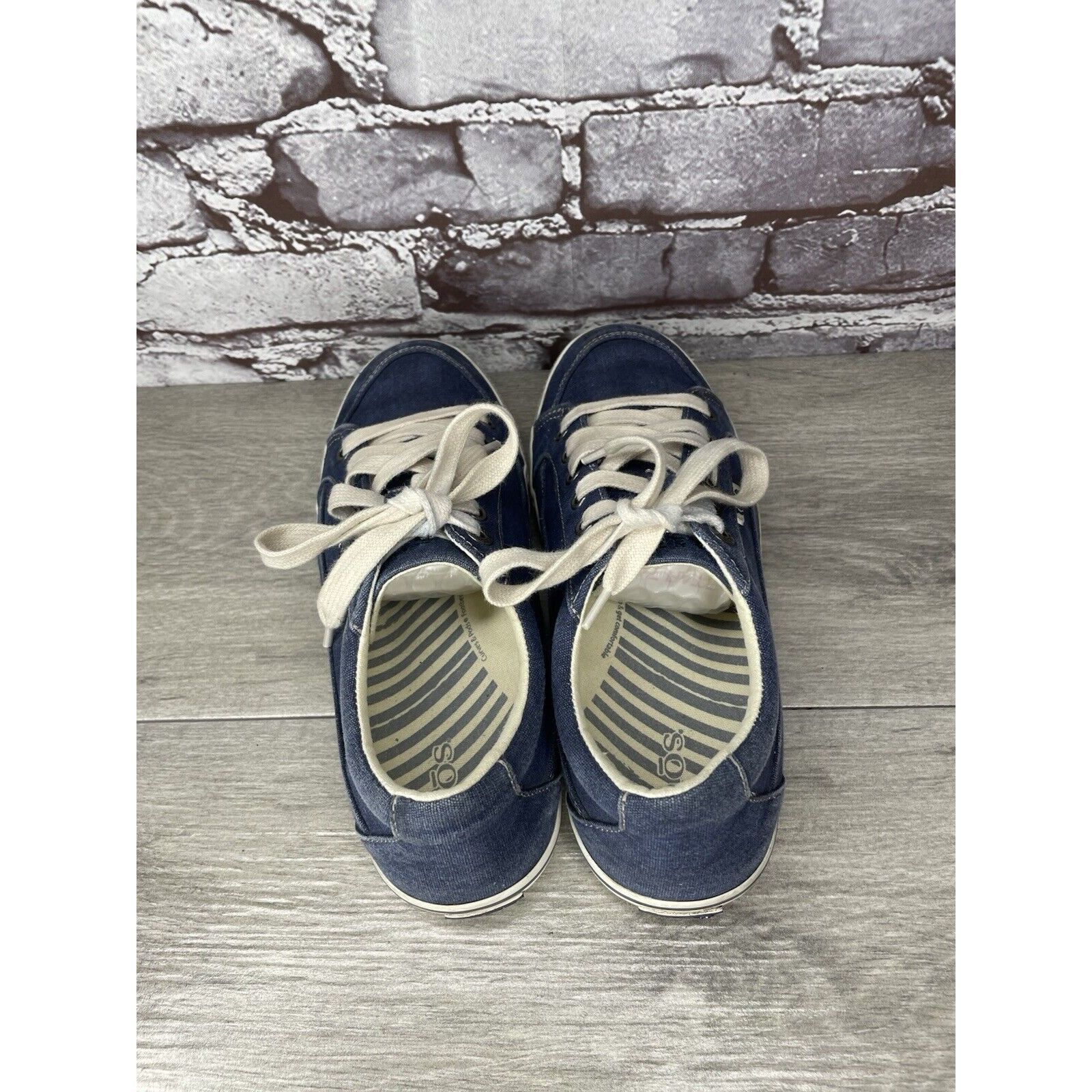 Other Taos Star Blue Denim Casual Comfort Lace Up Sneakers Shoes W Size US 8.5 / IT 38.5 - 5 Thumbnail