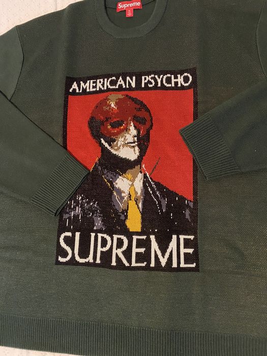 Supreme Supreme American Psycho Sweater Green XL | Grailed