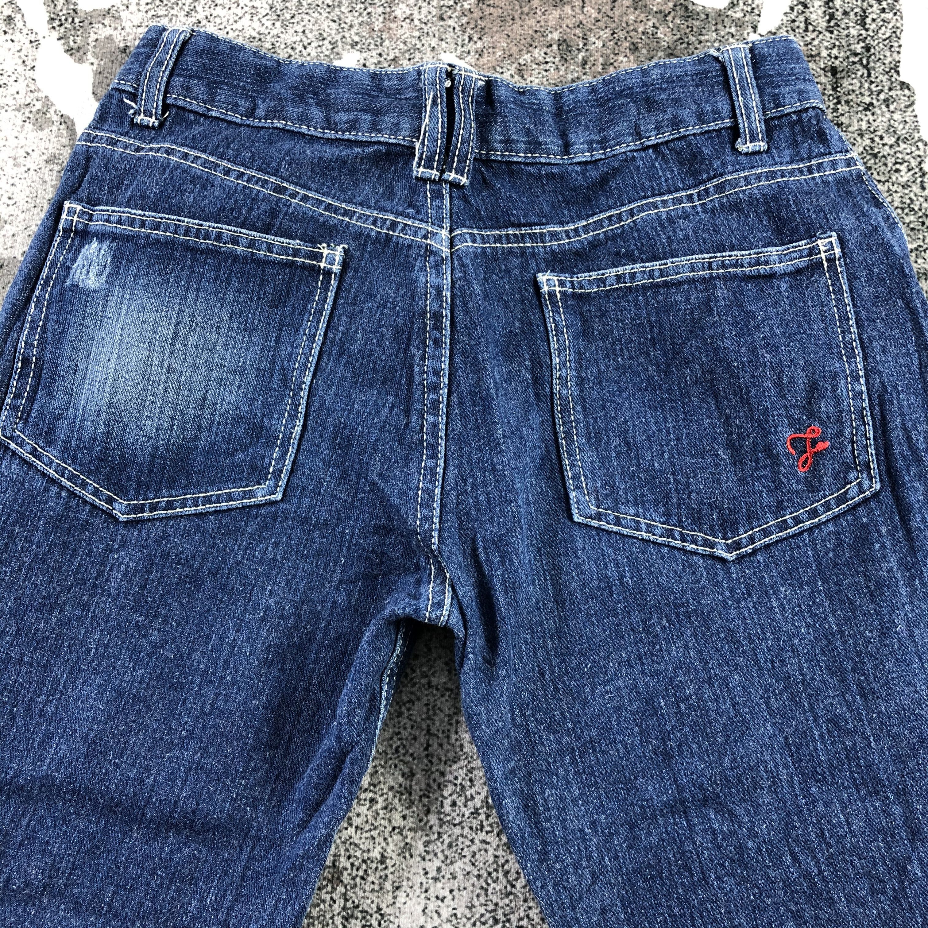 Fiorucci Fiorucci Jeans Cropped Distresed Denim KJ1316 Size 28" / US 6 / IT 42 - 4 Thumbnail