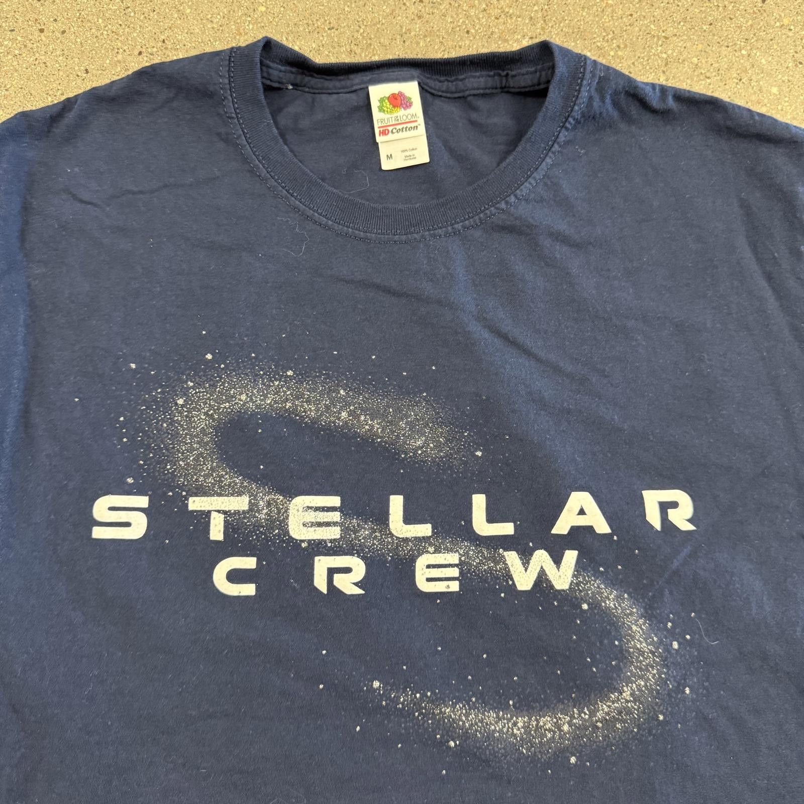 Fruit Of The Loom Stellar Crew VBS T-Shirt Navy Blue M Size US L / EU 52-54 / 3 - 2 Thumbnail