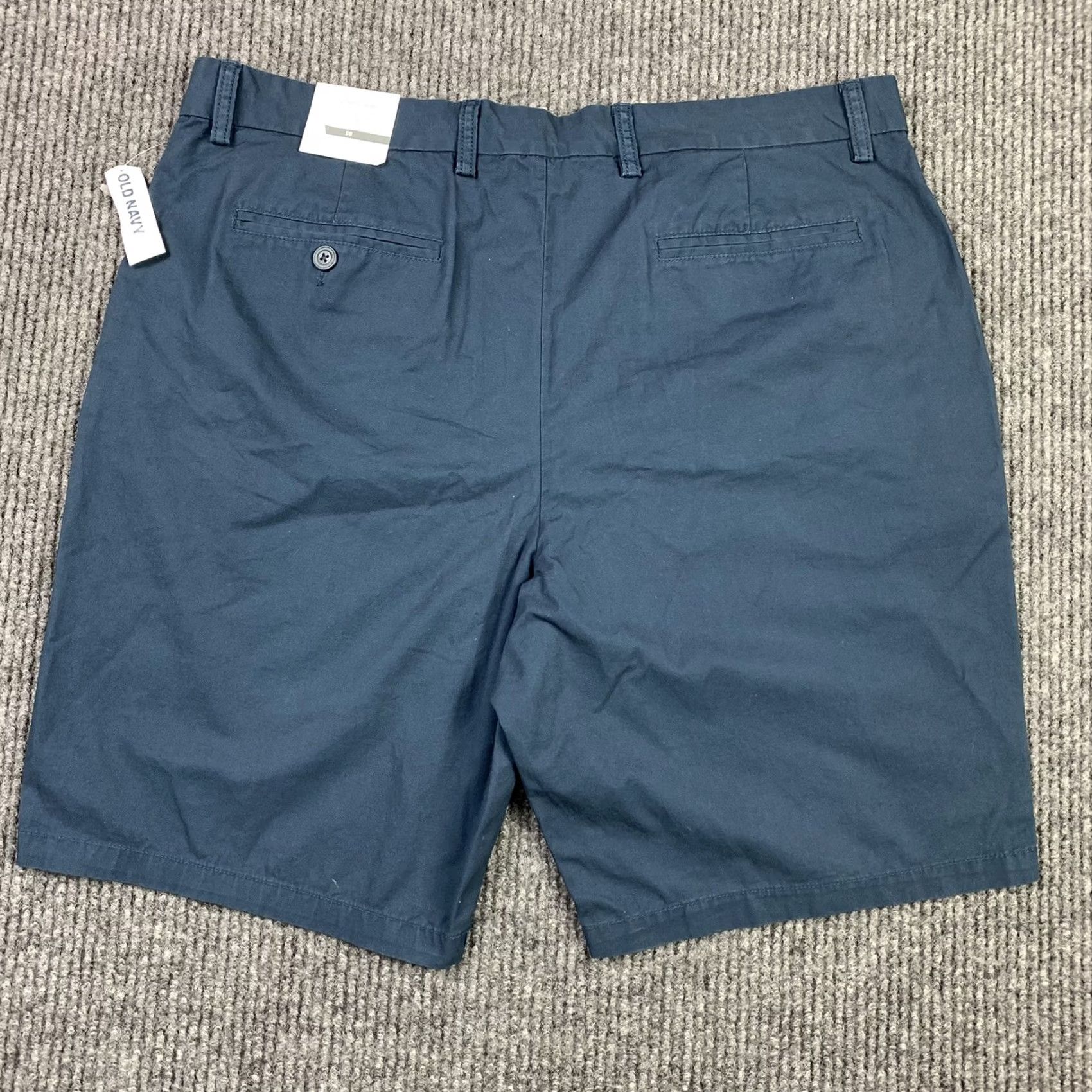 Old Navy NEW Old Navy Mens Size 38 Waist Blue Ultimate Slim Chino Shorts Dressy Casual Shorts Slim Chino Fashion Men Blue 38in Regular Cotton Pockets Store Size US 38 / EU 54 - 3 Thumbnail