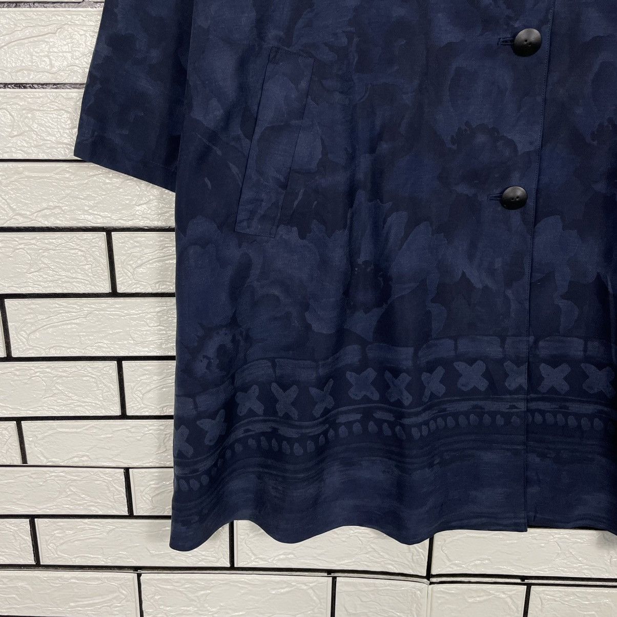 Japanese Brand Villa Estivo Flower Design Overcoat Size M / US 6-8 / IT 42-44 - 4 Thumbnail