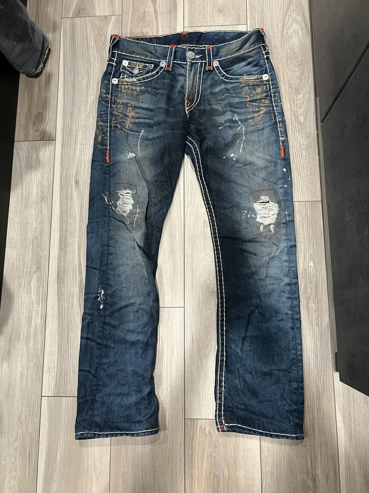 image of True Religion x Vintage Trye Religion Super Ricky T Jeans in Blue, Men's (Size 31)