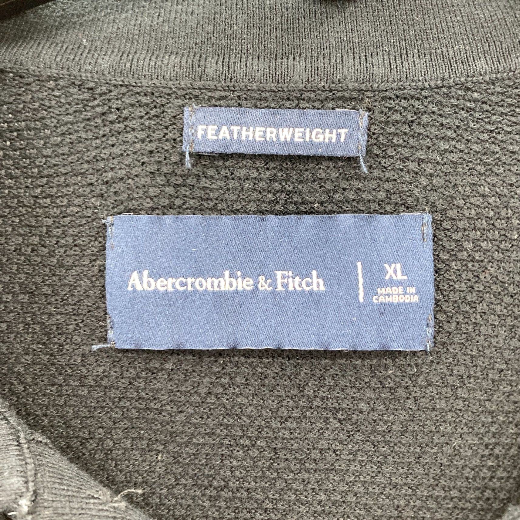 Abercrombie & Fitch Abercrombie & Fitch Featherweight Knit Polo Shirt Mens XL Black Sweater Preppy Size US XL / EU 56 / 4 - 3 Thumbnail