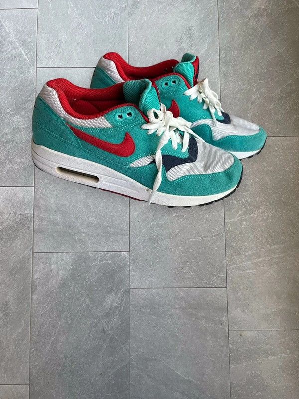 Nike Nike Air Max 1 Sport Red 319986 400 Size US 7 Mint Size US 7 / IT 37 - 7 Thumbnail